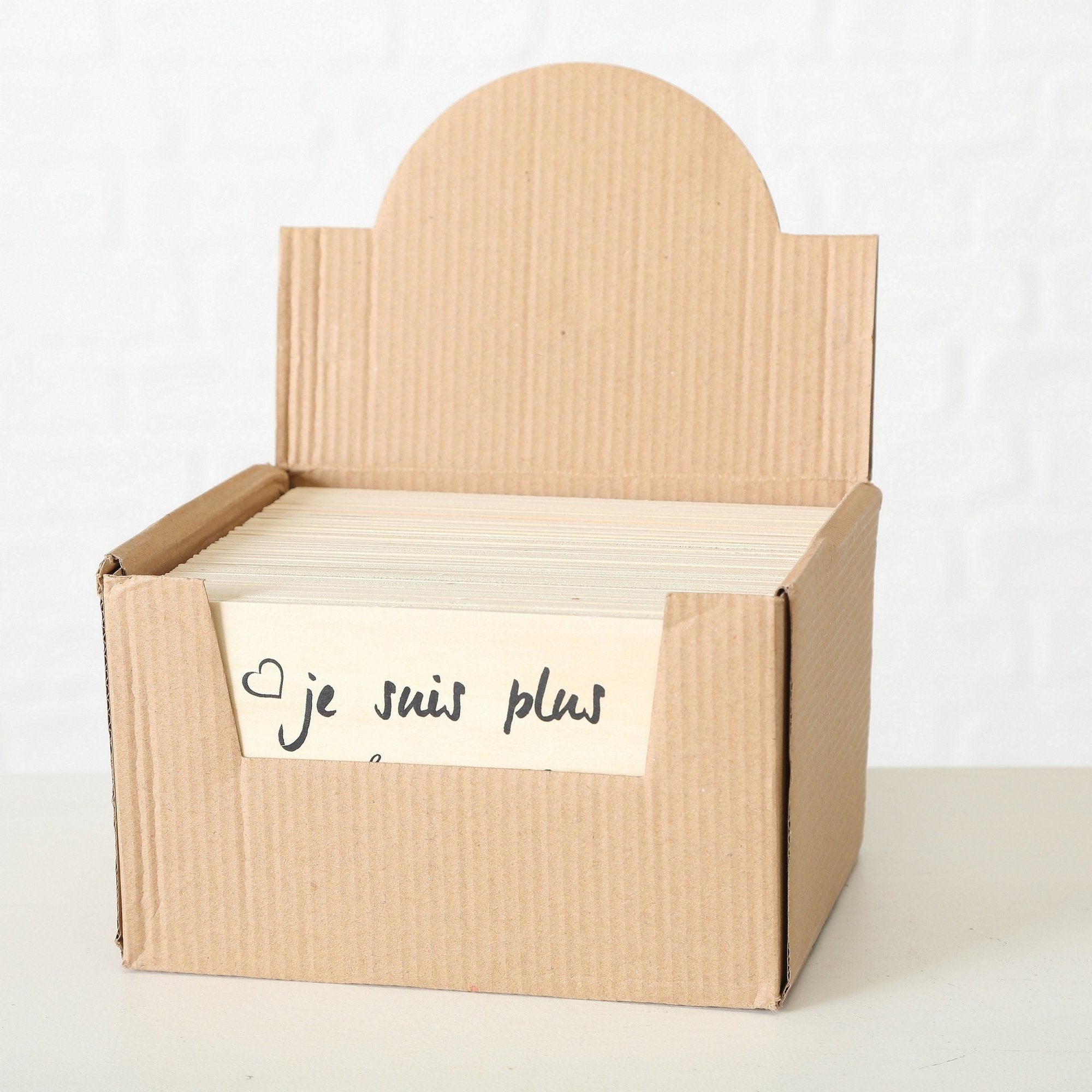 Boltze Postkarte Amour 6er Set, natur 