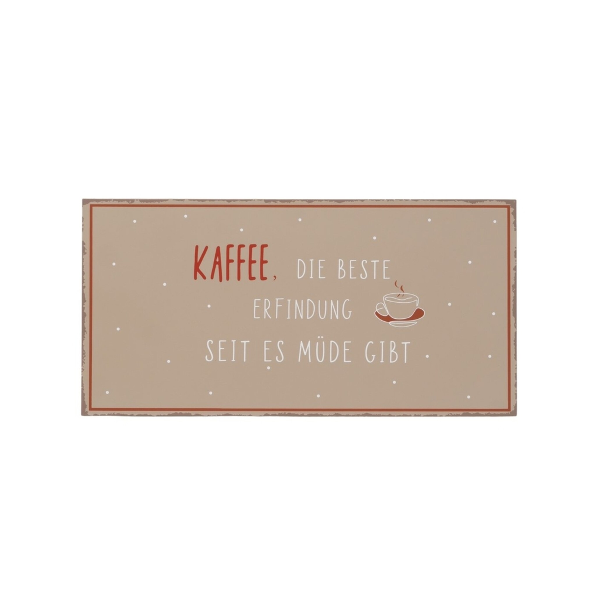 Schilder Kaffee, 3er Set, braun 