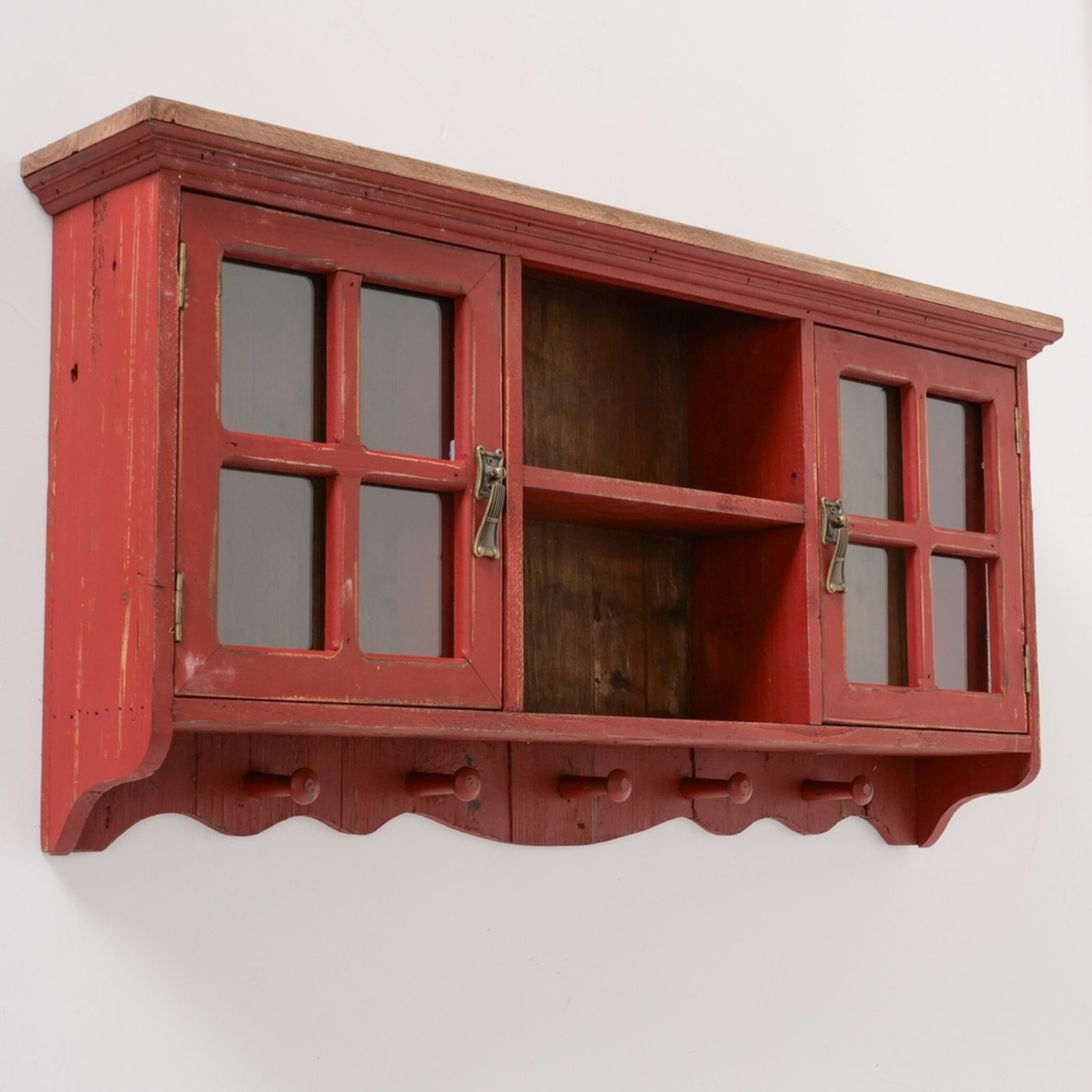 Wand-Schrank Gotland, rot 