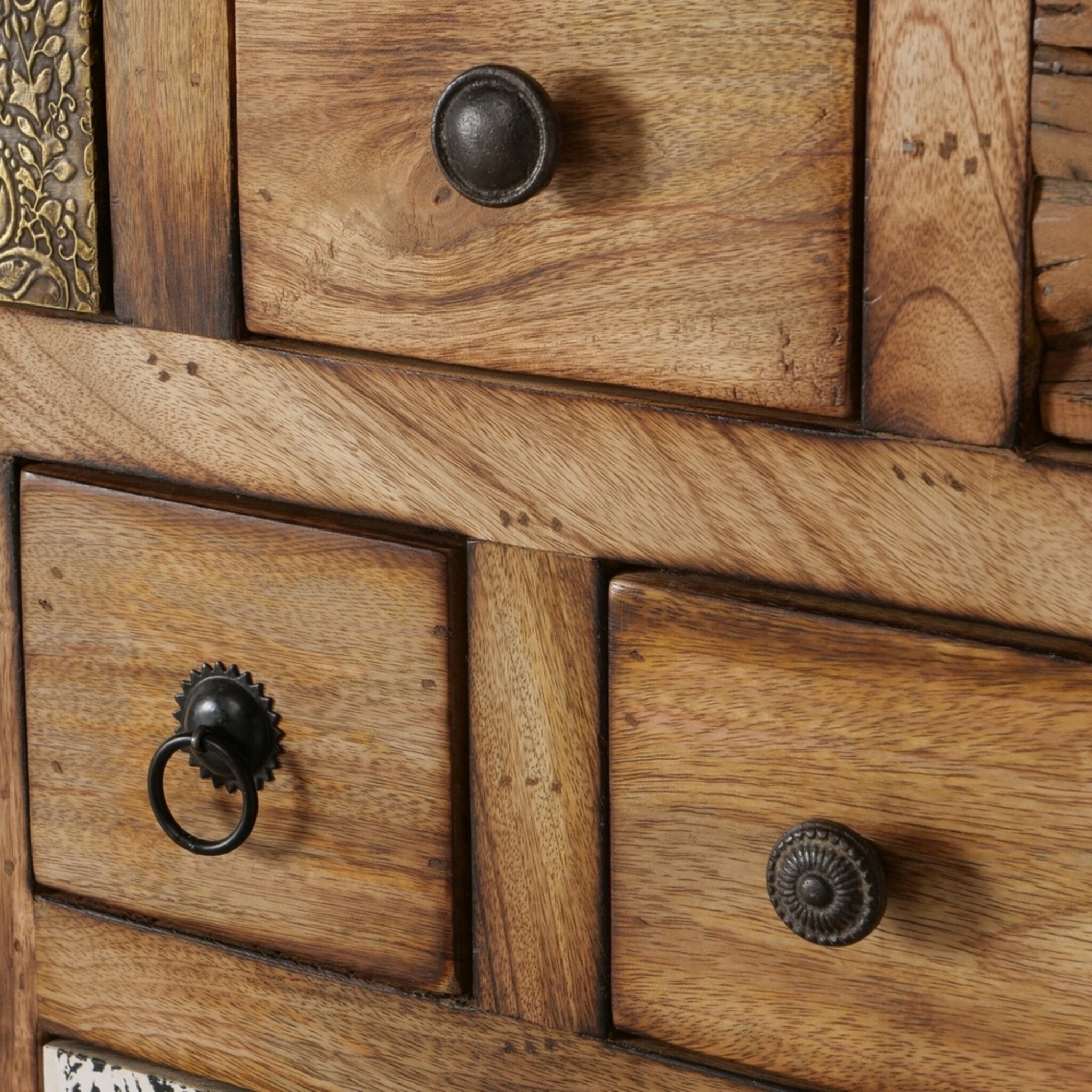 Schrank Gredoli, braun 115 x 35 x 105 cm
