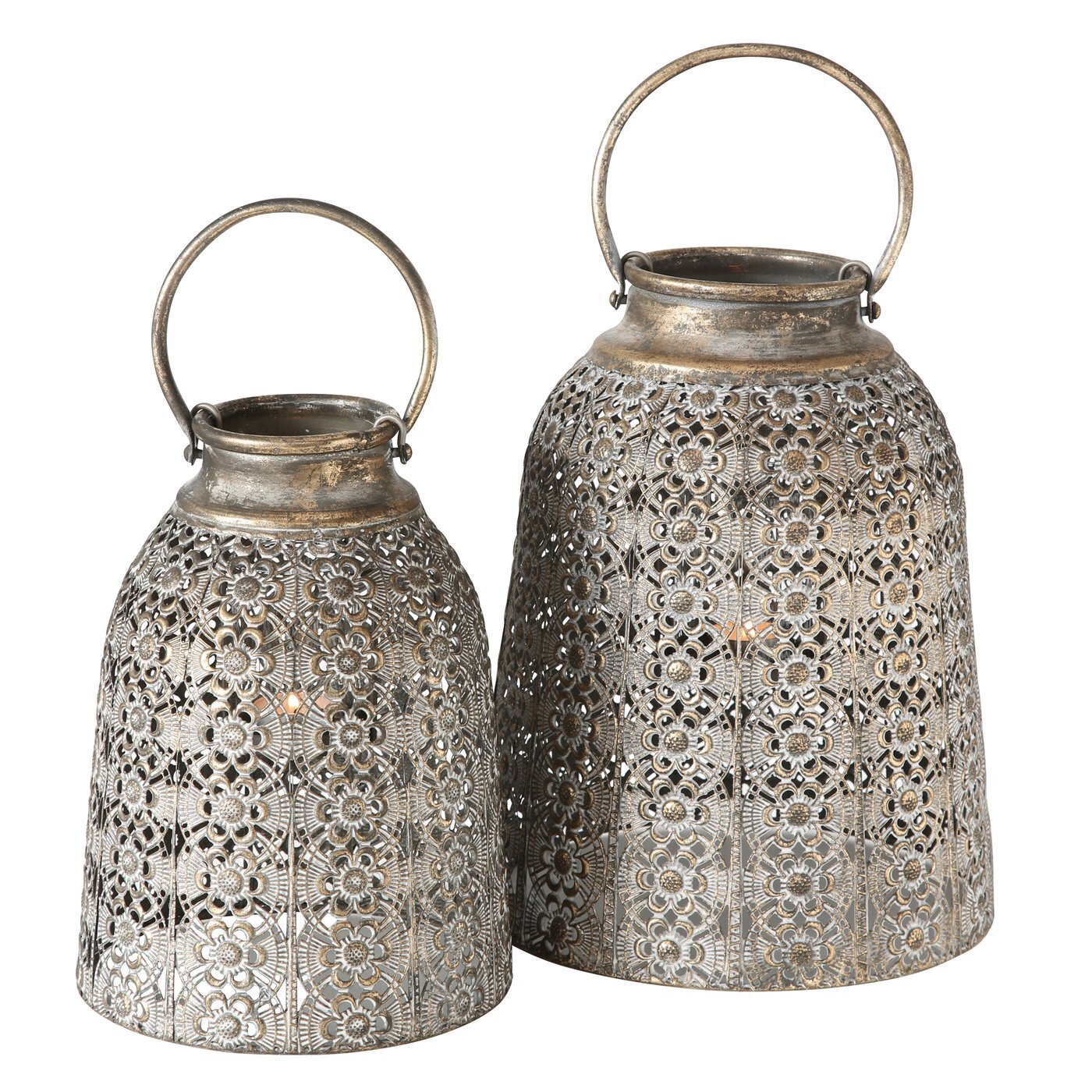 Shabby Windlicht Lento, 2er