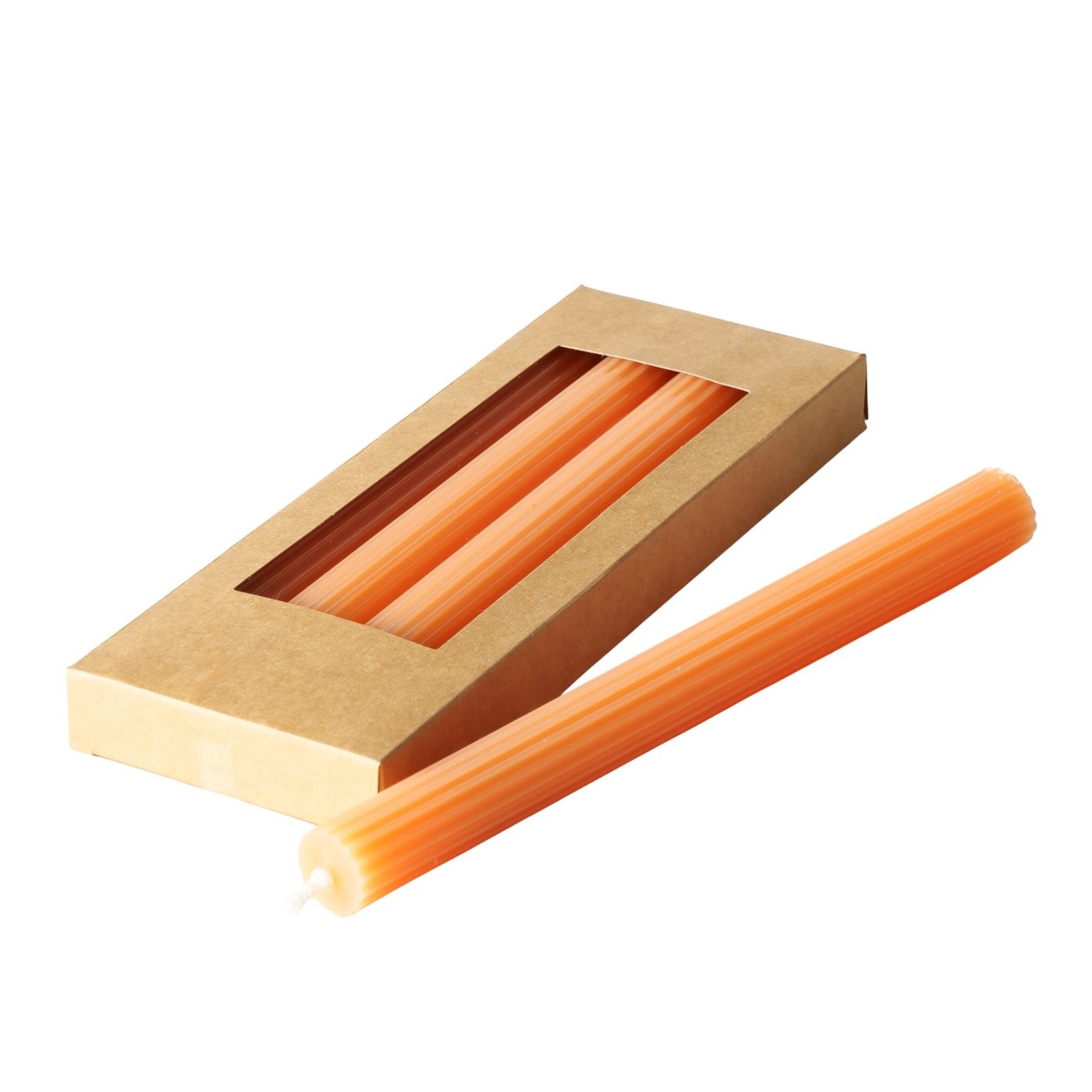 Stabkerze Classic 4er, orange 