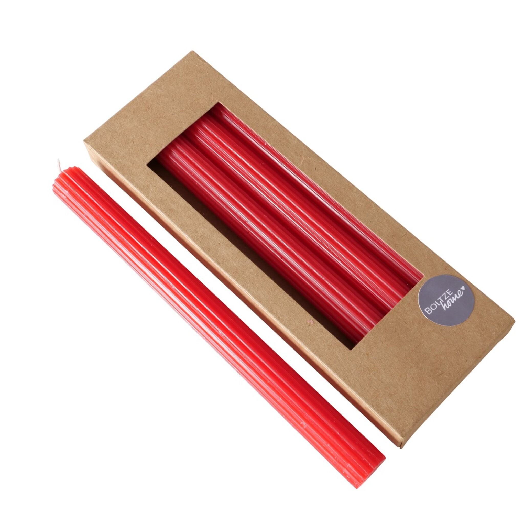 Stabkerze Classic 4er, rot 