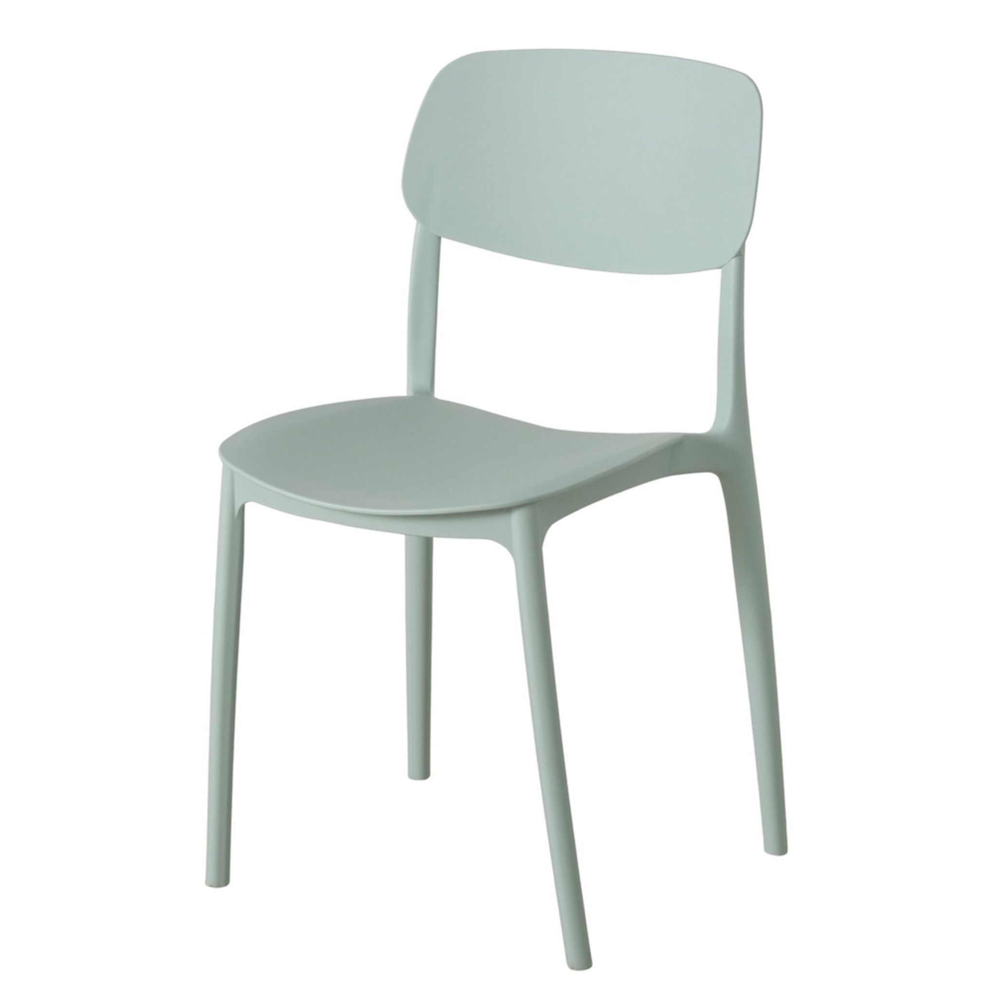 Boltze Stuhl Primus | Robuster Kunststoff-Stuhl Skandi-Stil, mint 