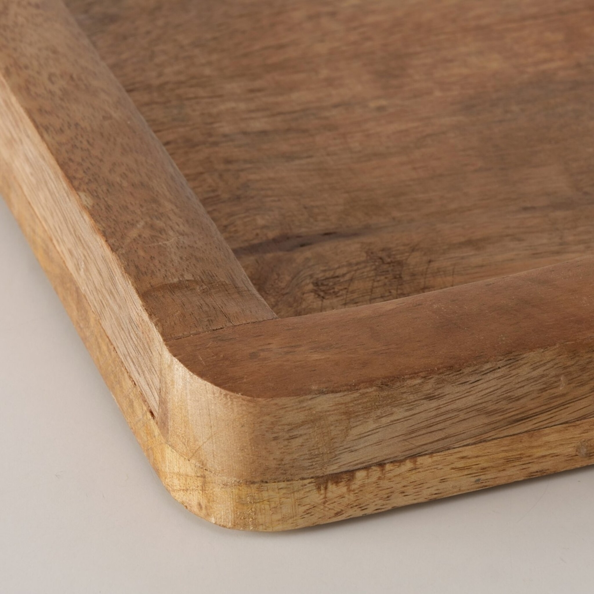 Tablett Ringa Mangoholz, natur 55 x 44,5 x 7 cm