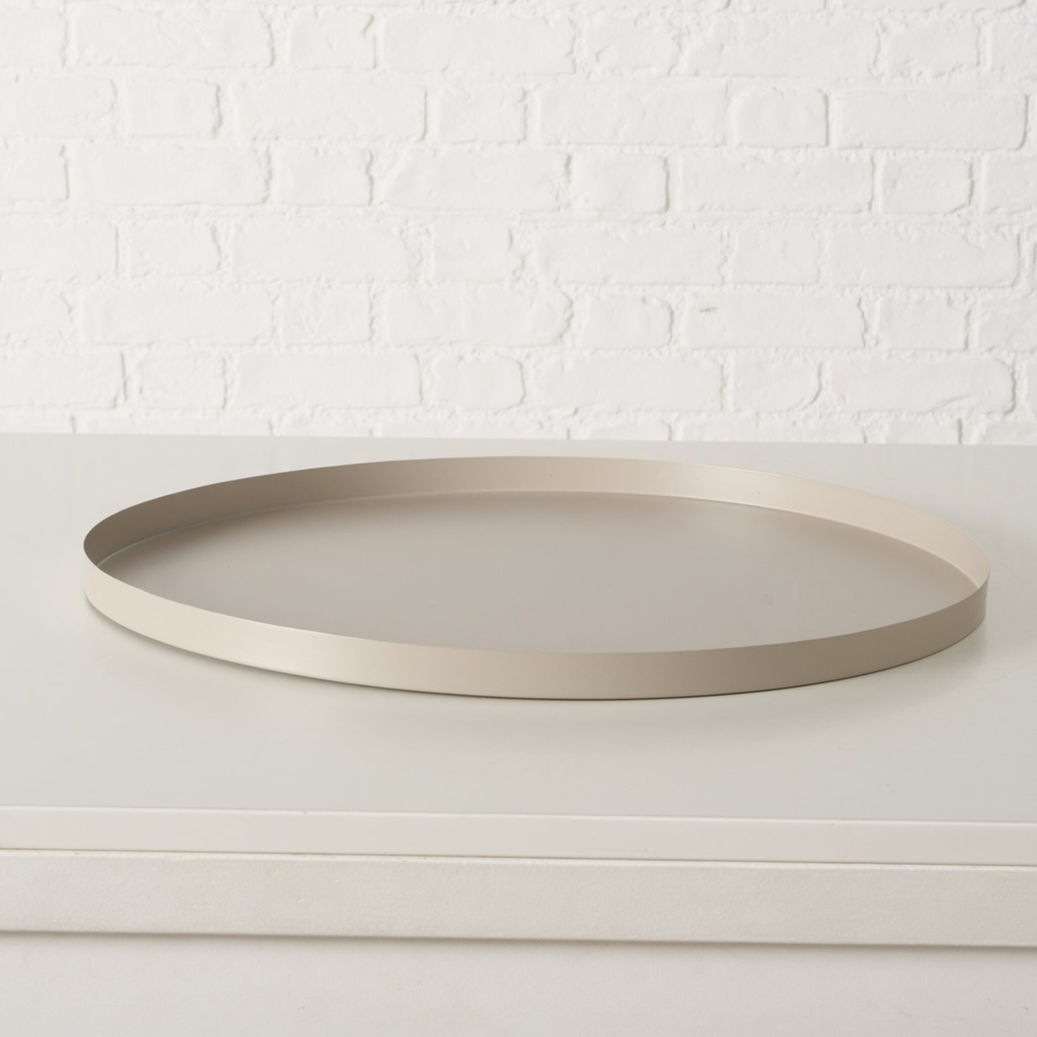 Tablett Rondella, beige Ø 40 cm x 42 x 17 x 2,3 cm