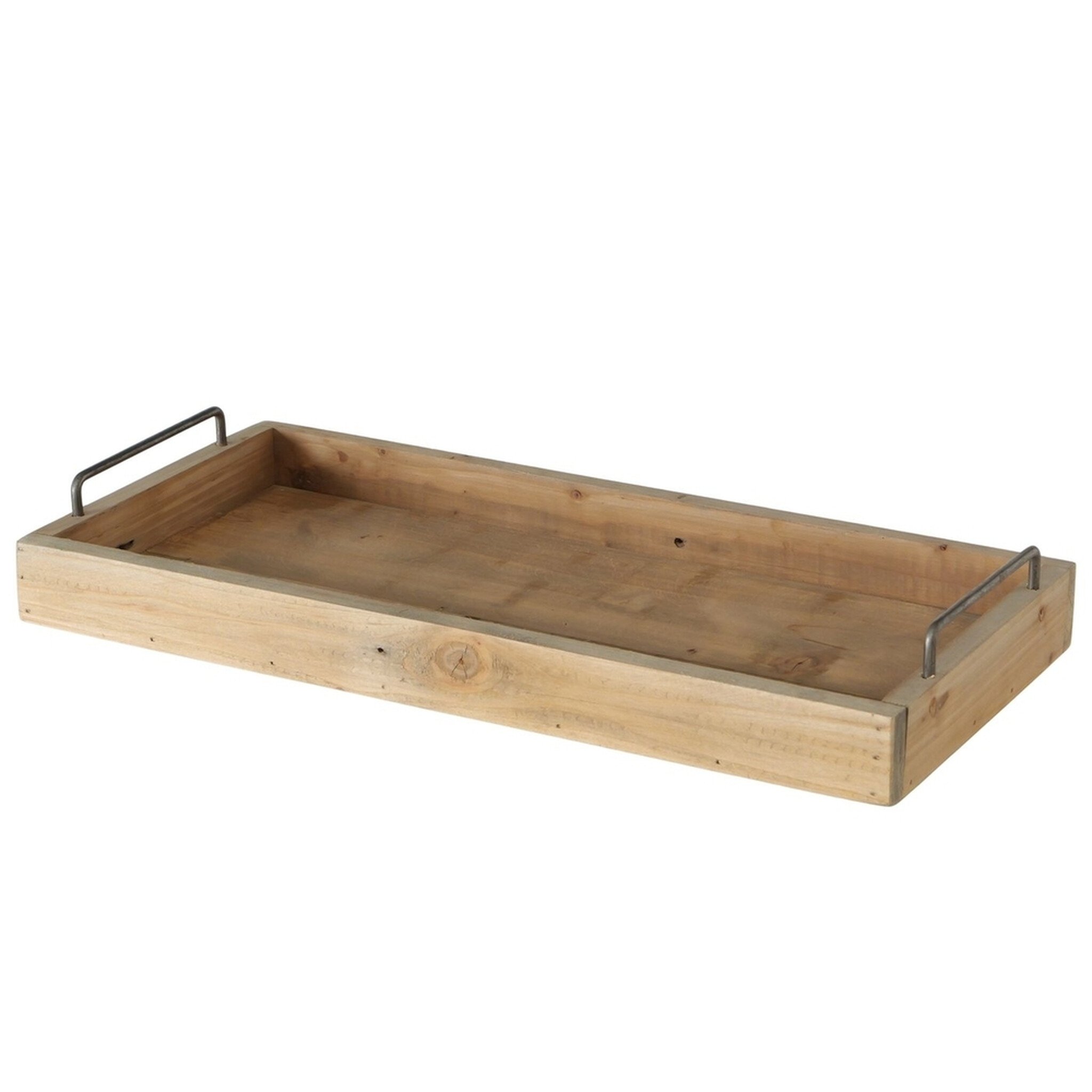 Tablett-Set Medina aus Holz und Metall 2-teilig