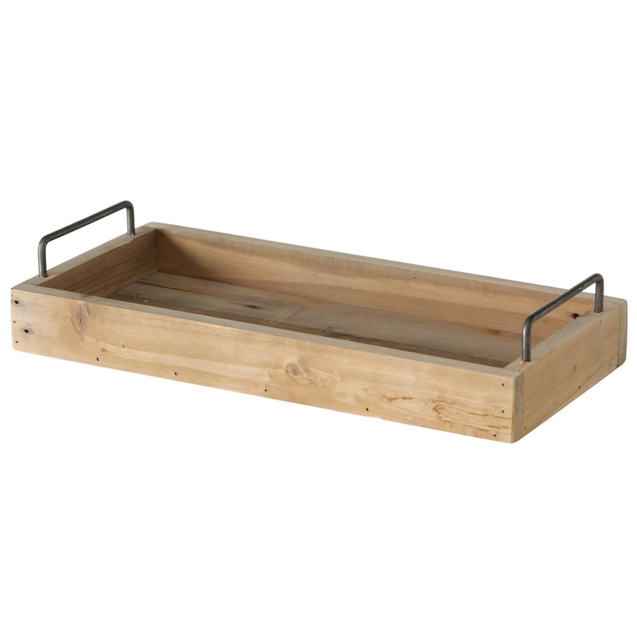 Tablett-Set Medina aus Holz und Metall 2-teilig