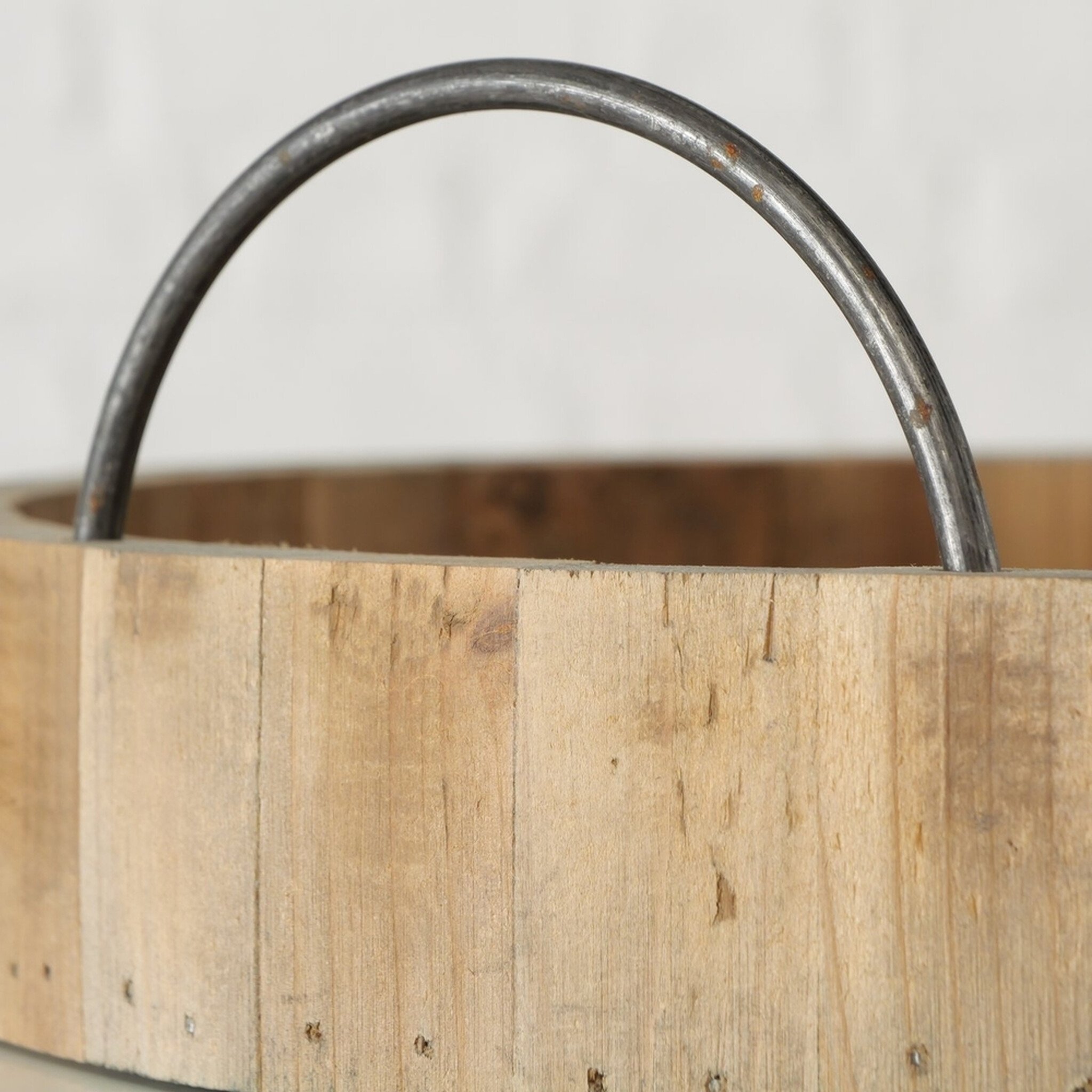 Tablett Terrano aus Holz und Metall