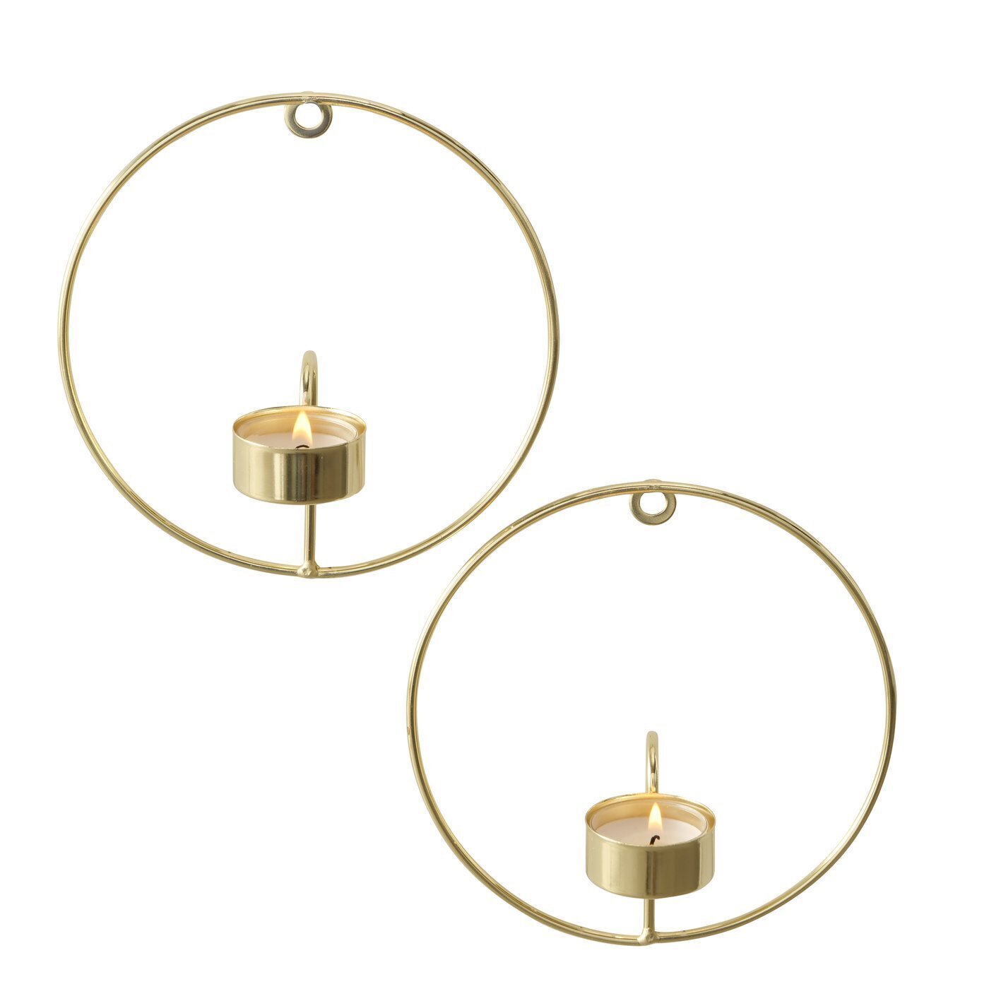 Teelichthalter Rumba 2 teilig, gold 