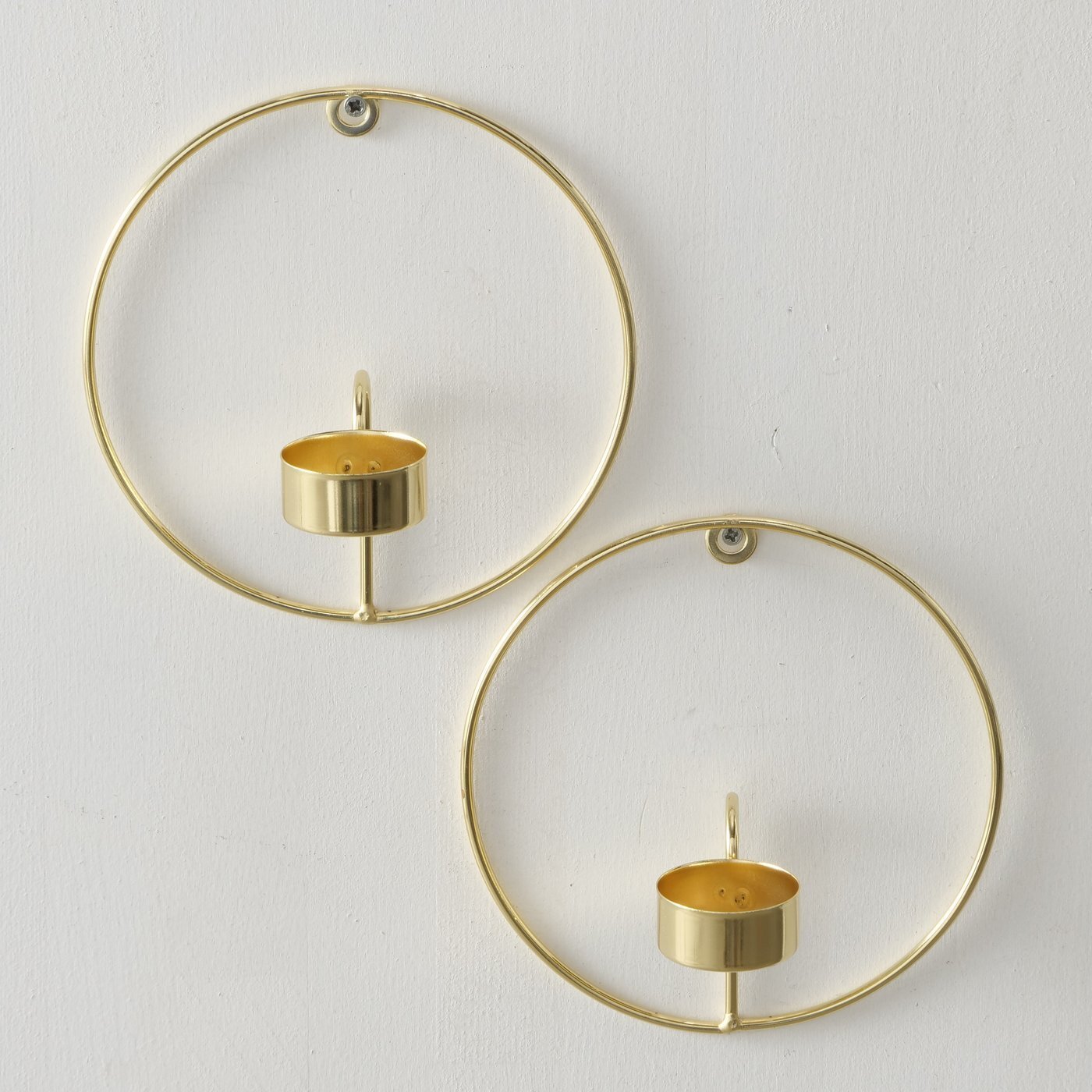 Teelichthalter Rumba 2 teilig, gold 