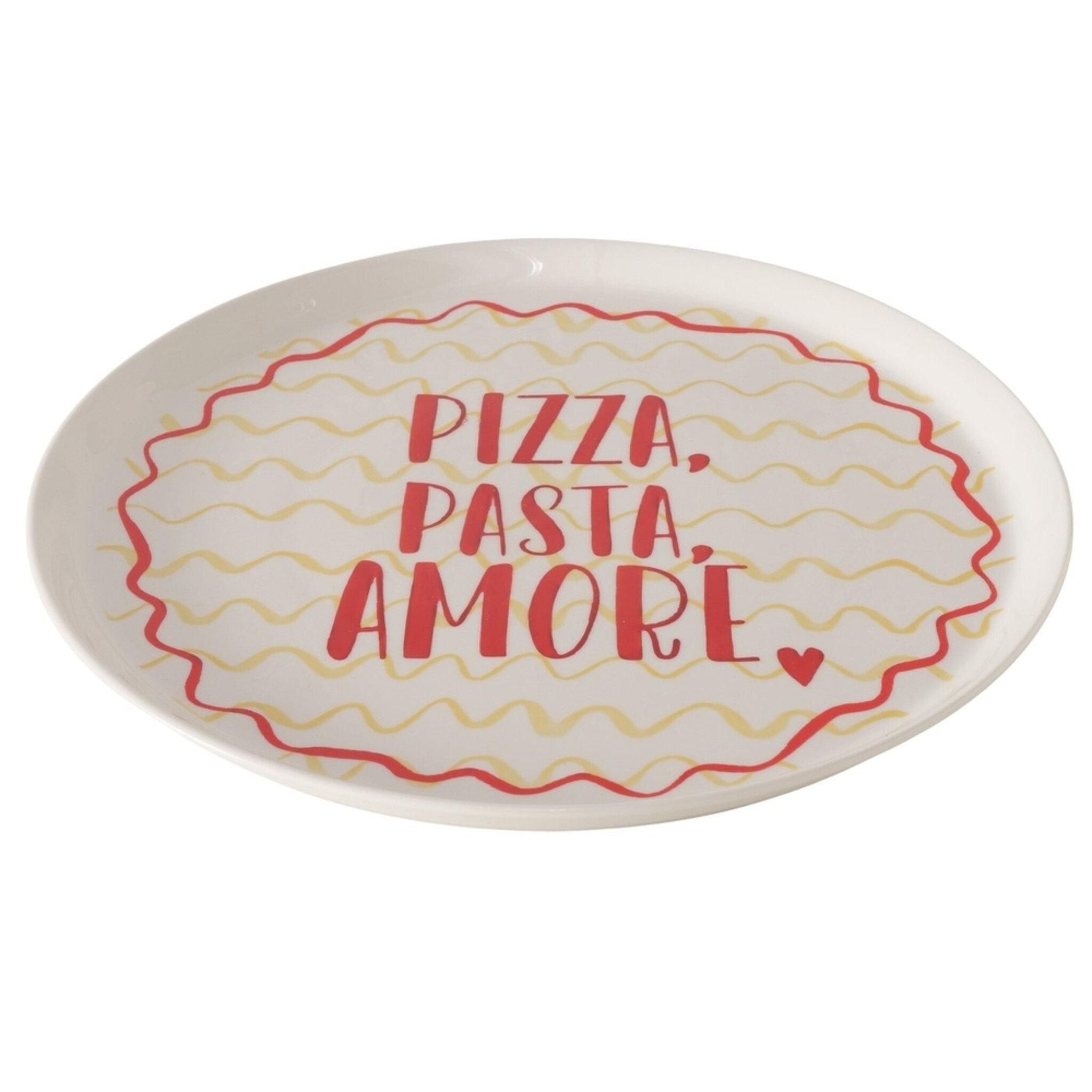 Pizzateller More, weiss 