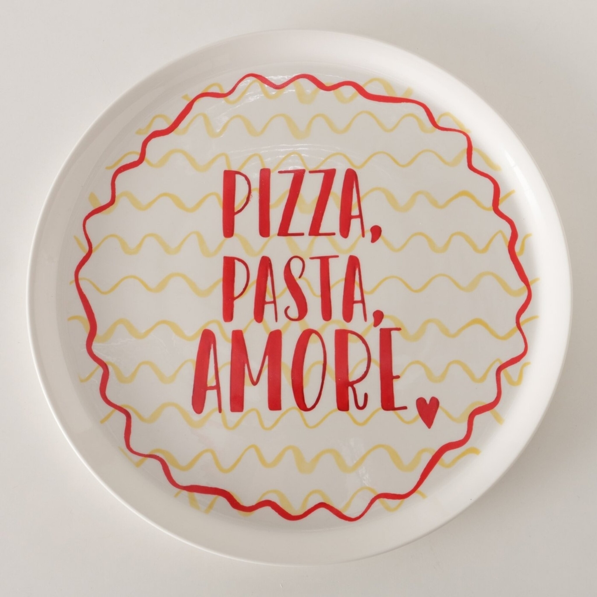 Pizzateller More, weiss 