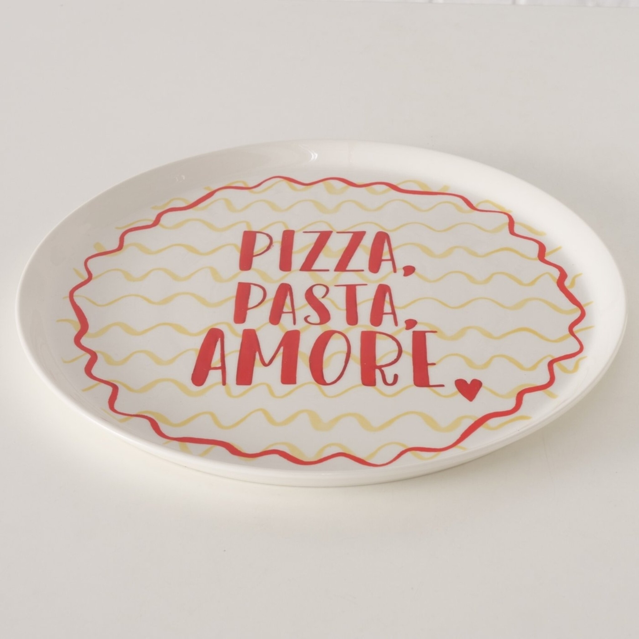 Pizzateller More, weiss 