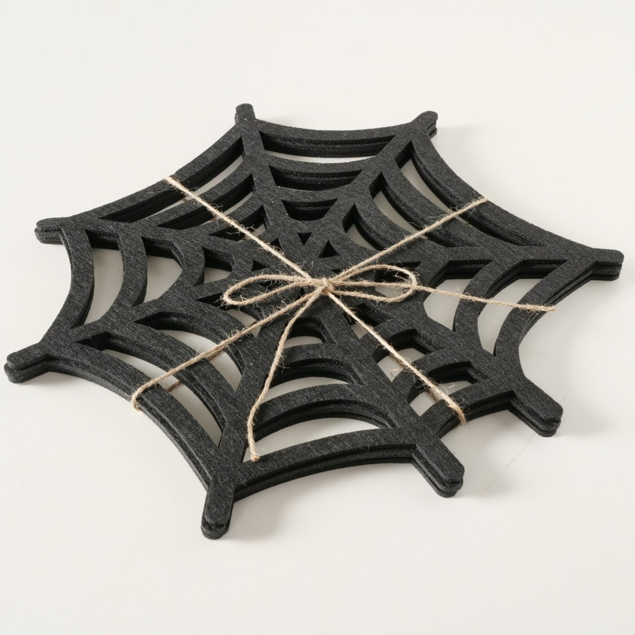 Halloween Tischset Webba, 4 tlg., schwarz 
