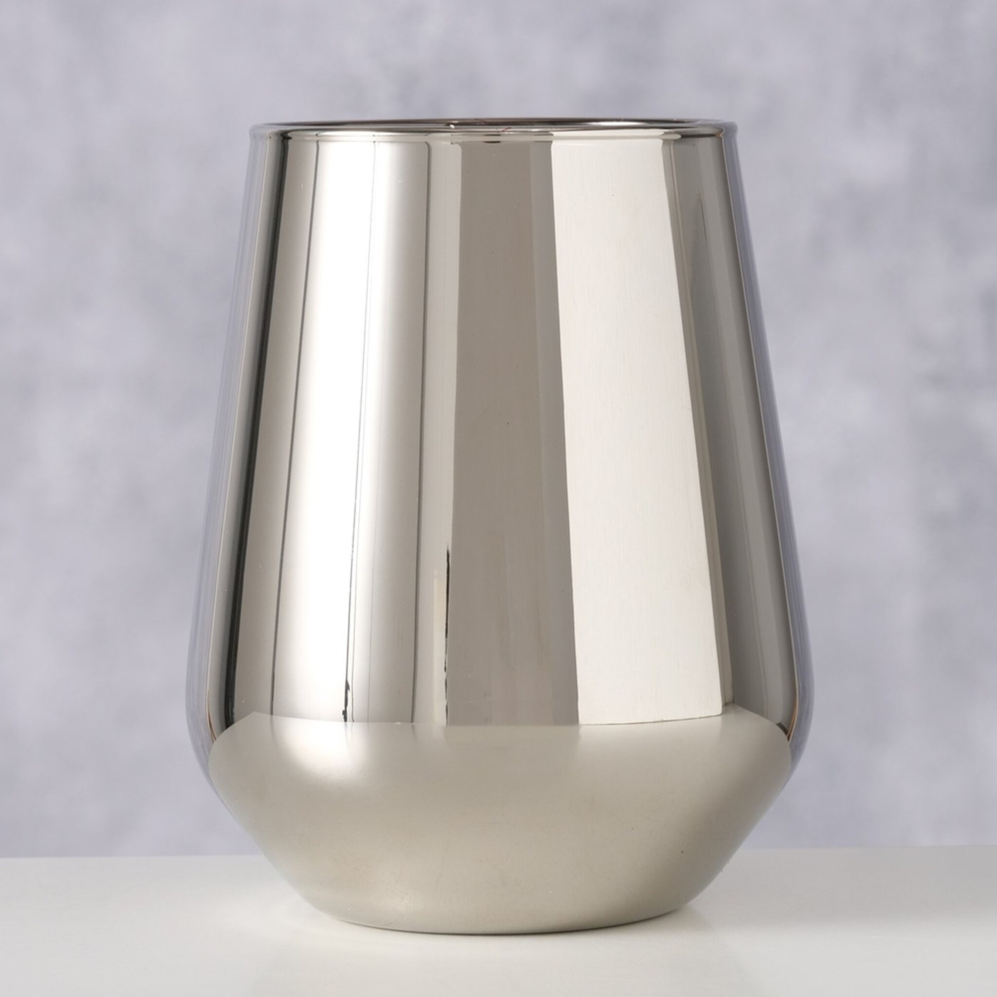Trinkglas Adora metallic, silber 