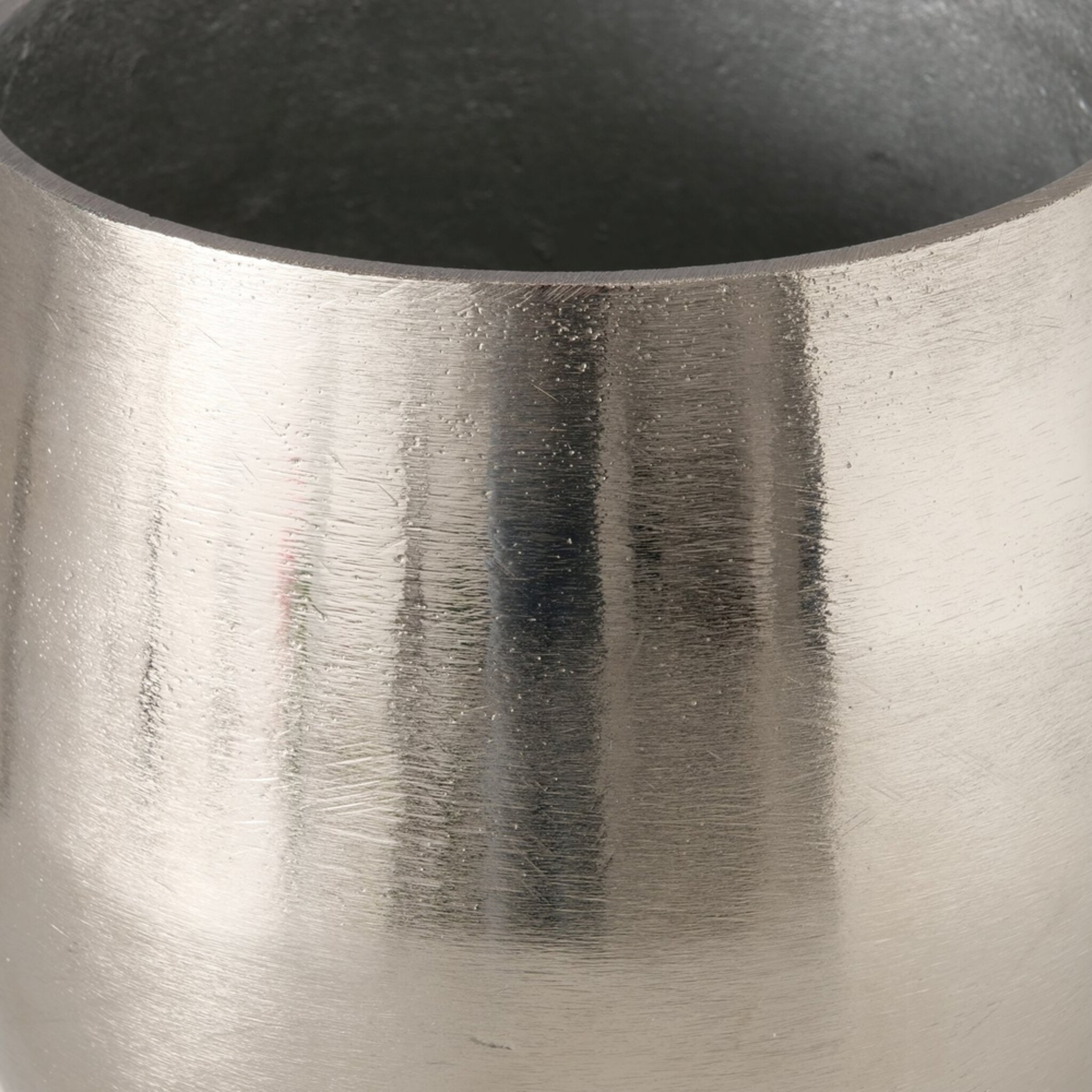Übertopf 2er-Set Flaire, silber Aluminium, silber 