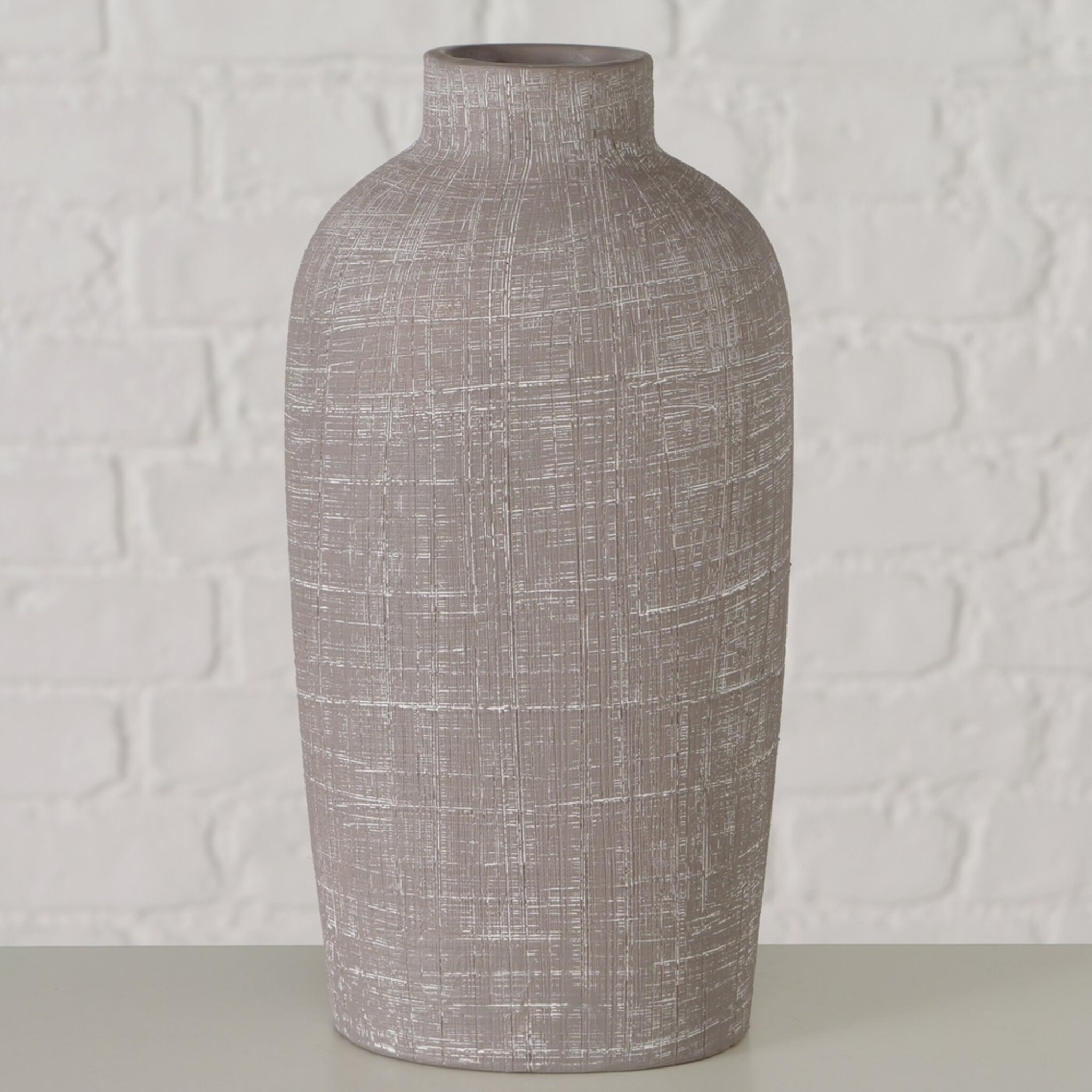 Vase Brisby, grau 