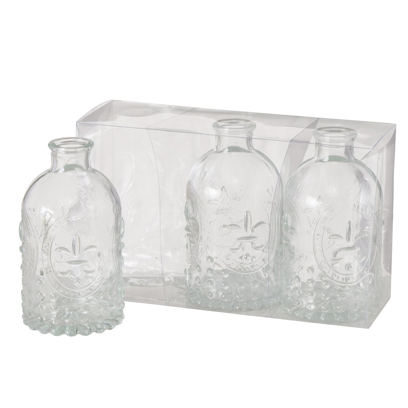 Vase Country Glas 3er, klar 