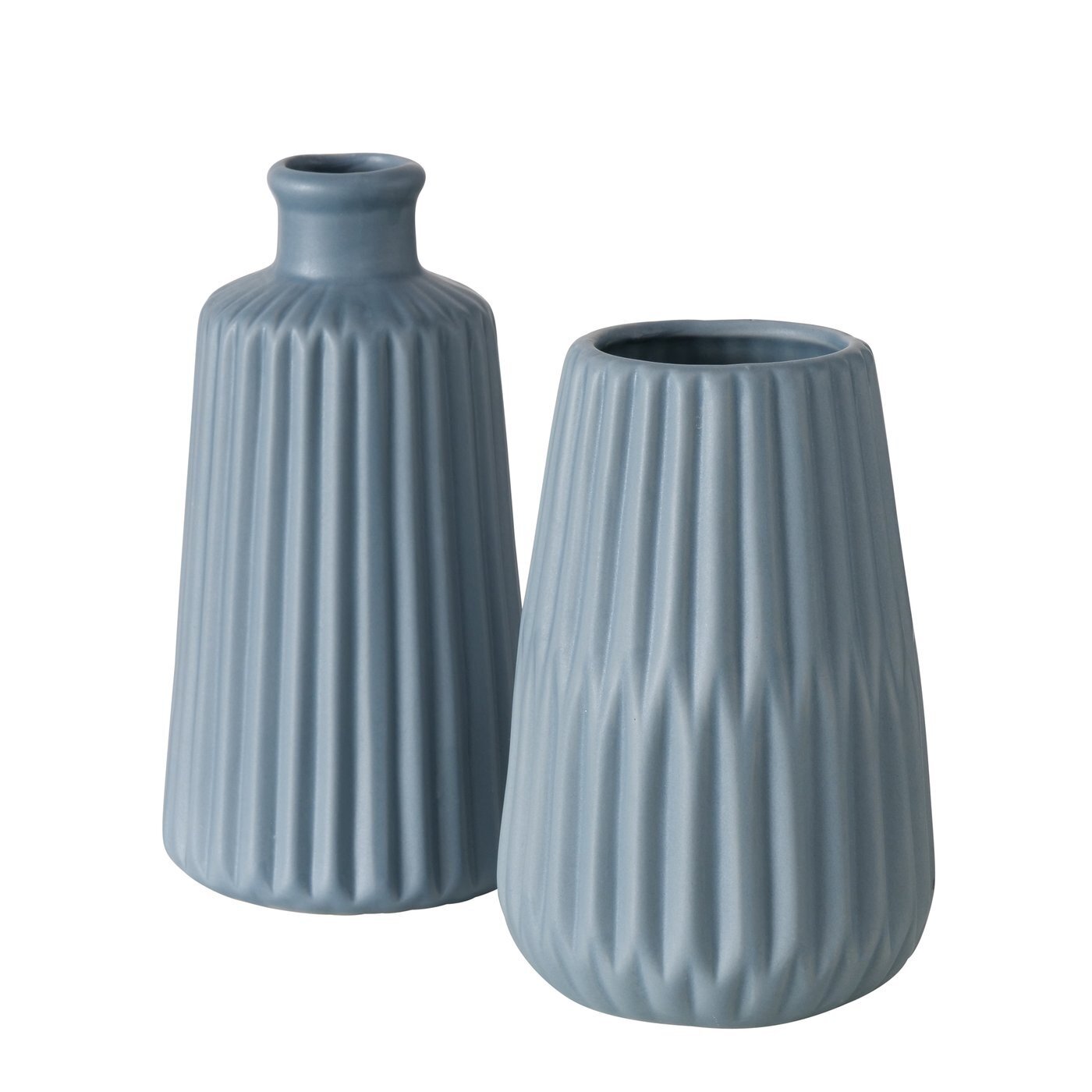 Vase Esko 2er-Set, blau 