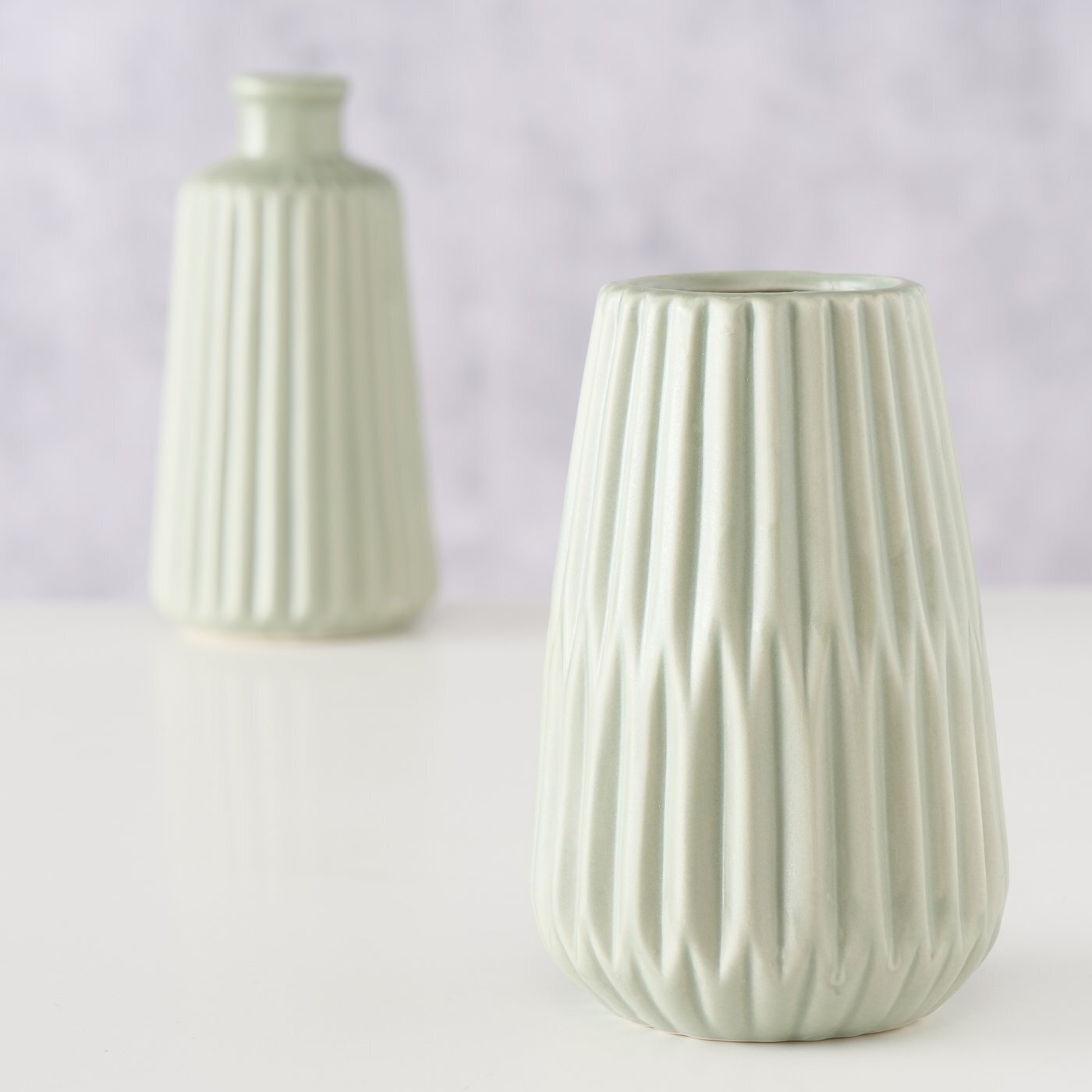 Vase Esko 2er-Set, hellgrün 