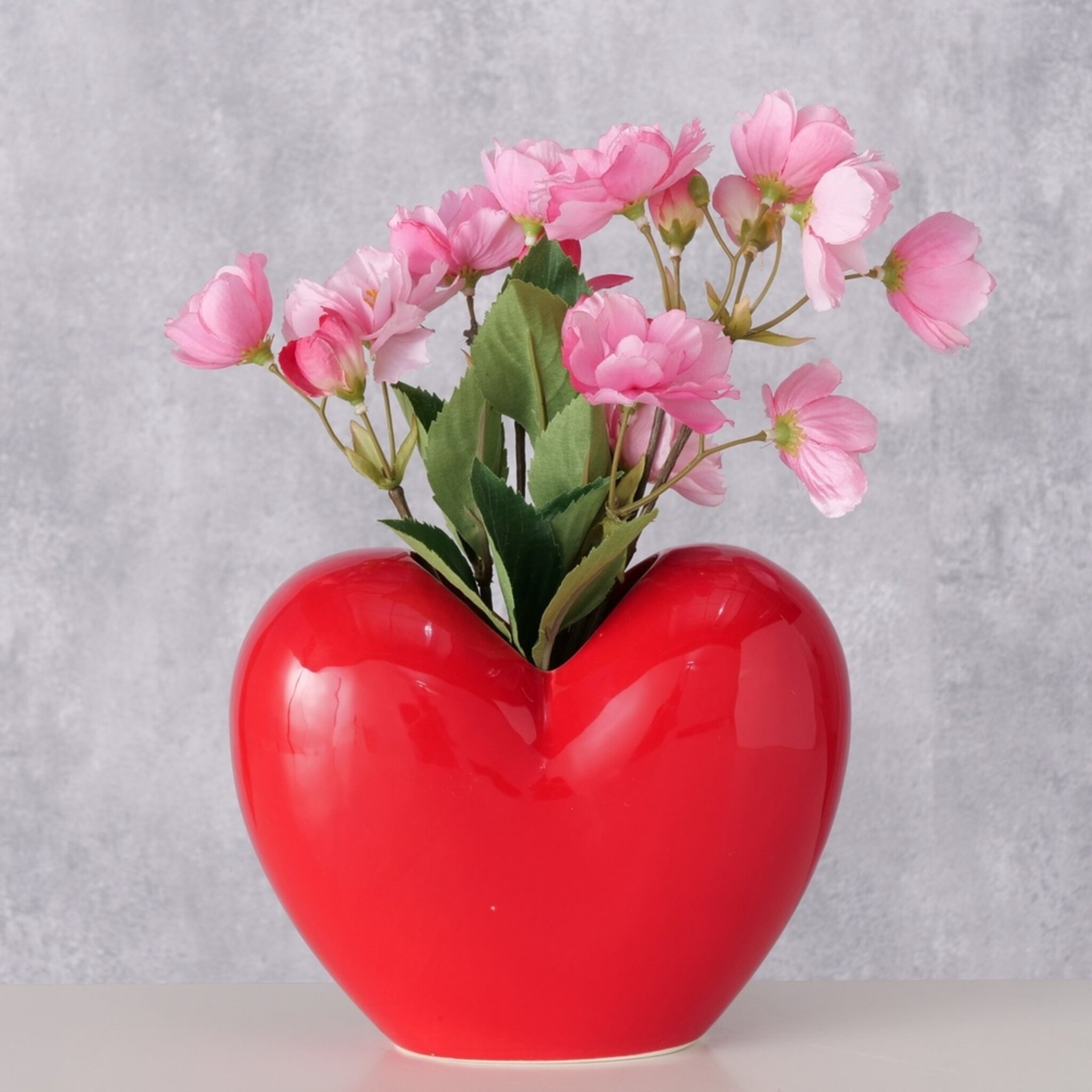 Vase Heart, rot 