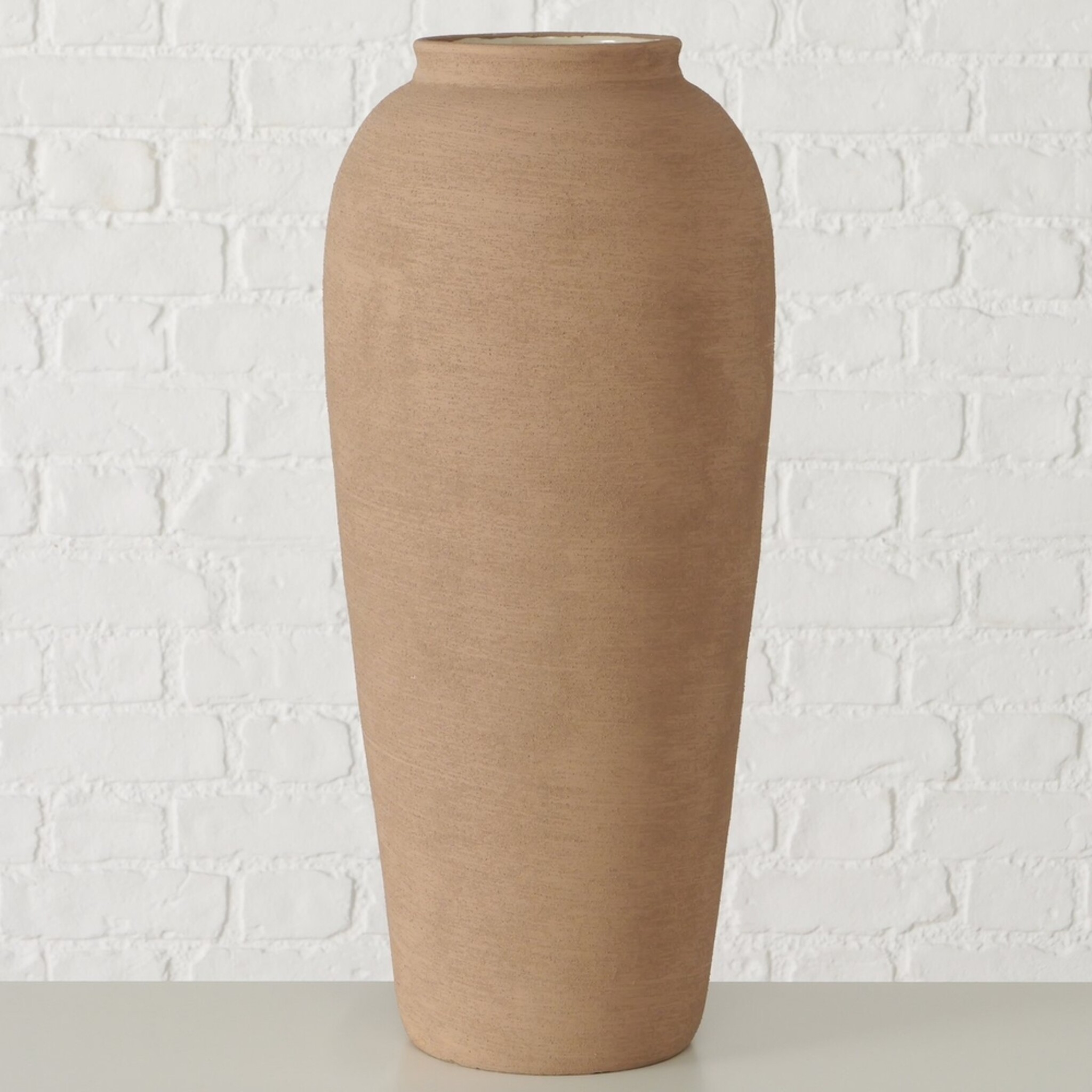 Mediterrane Vase Malove, braun H 60 cm, Ø 25 cm