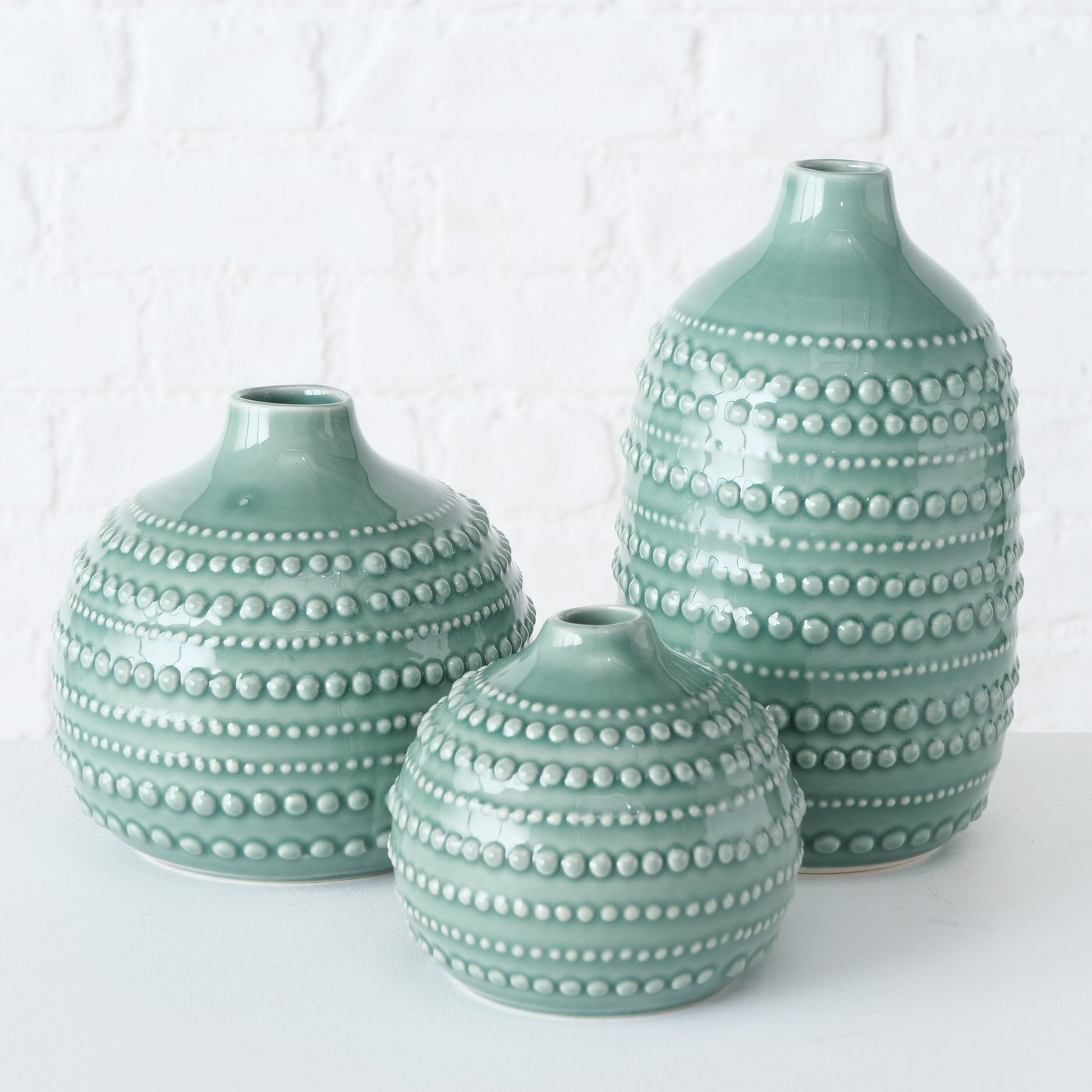 Vase Meruna 3er, grün 