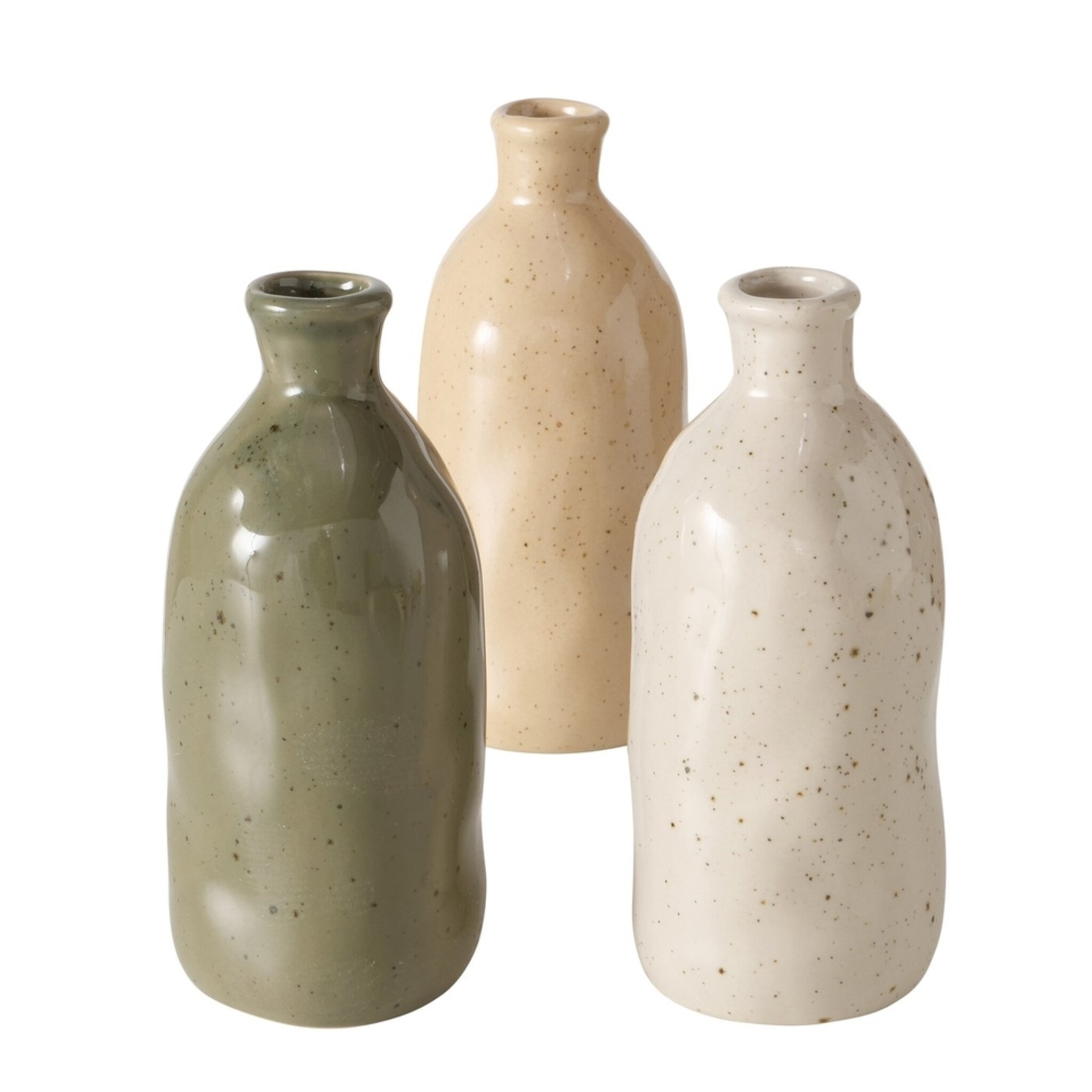 Vase Mylana, 3er Set, beige 