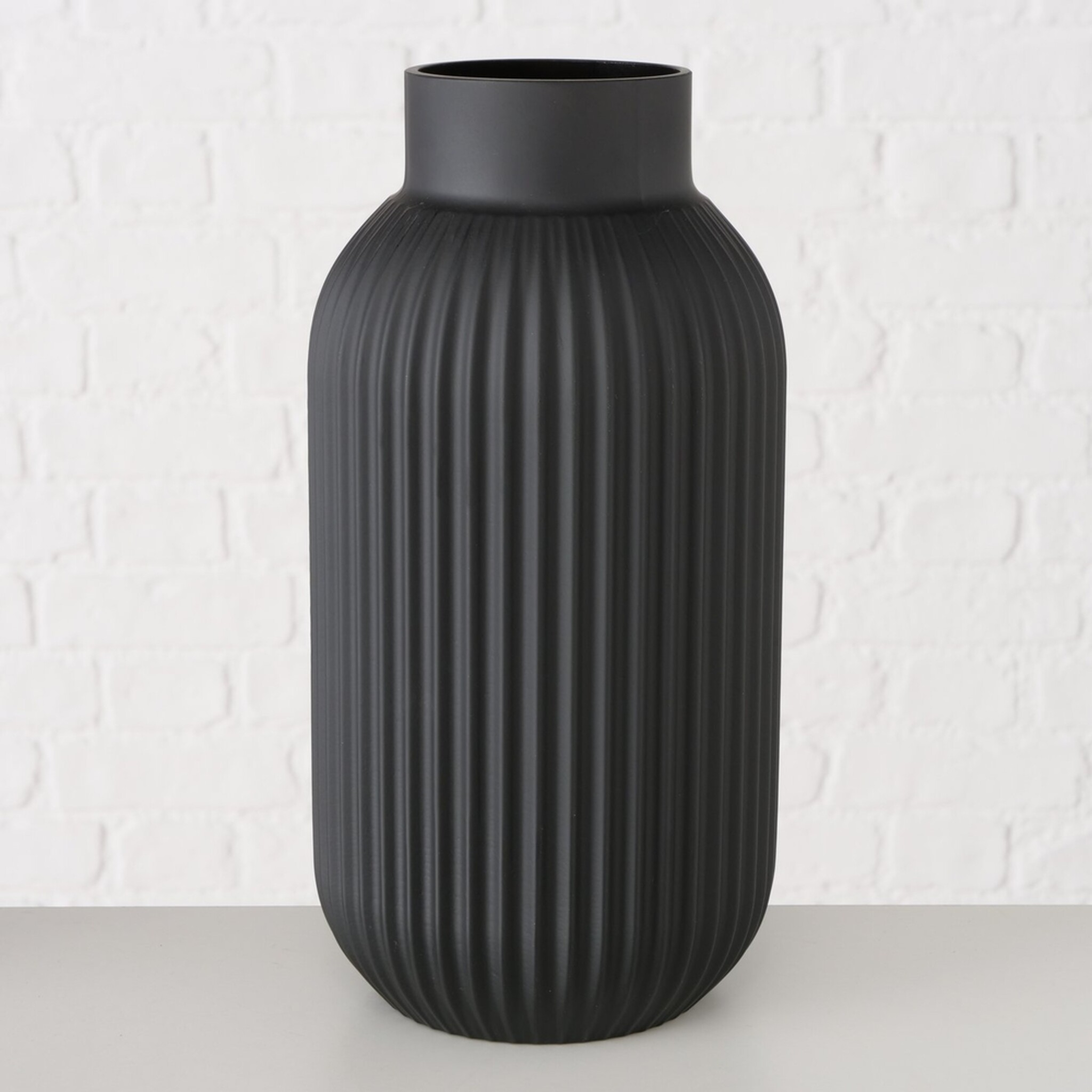 Vase Nordika, schwarz 30 cm, Ø 15 cm