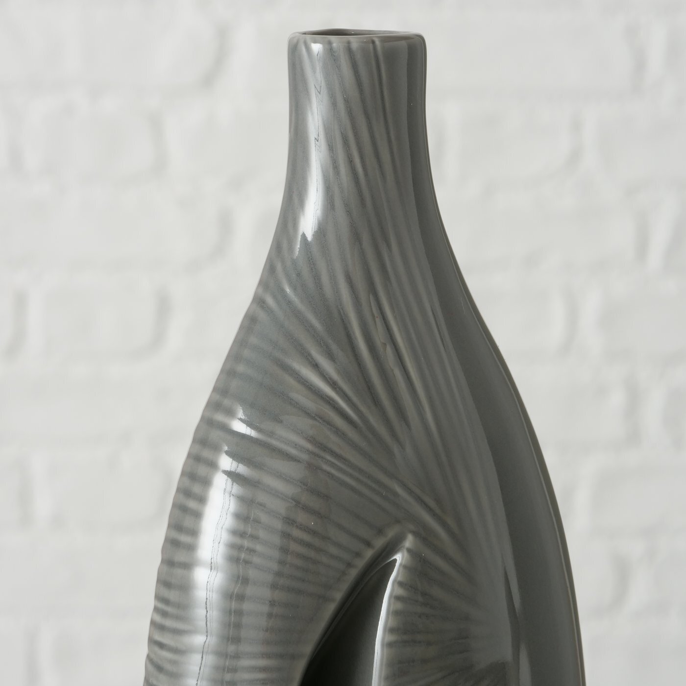 Vase Nulina, dunkelgrau 