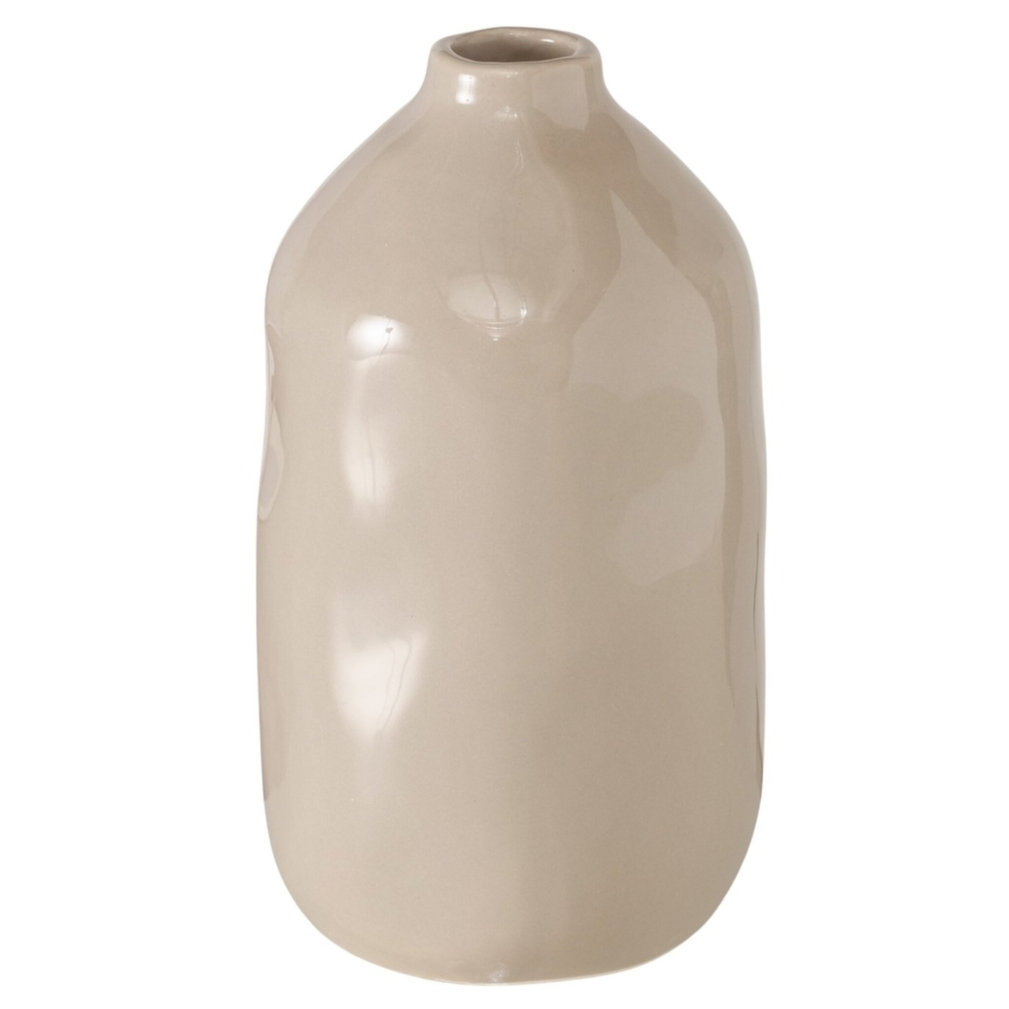 Boltze Vase Ogivil, beige Ø 13 cm x H 25 cm