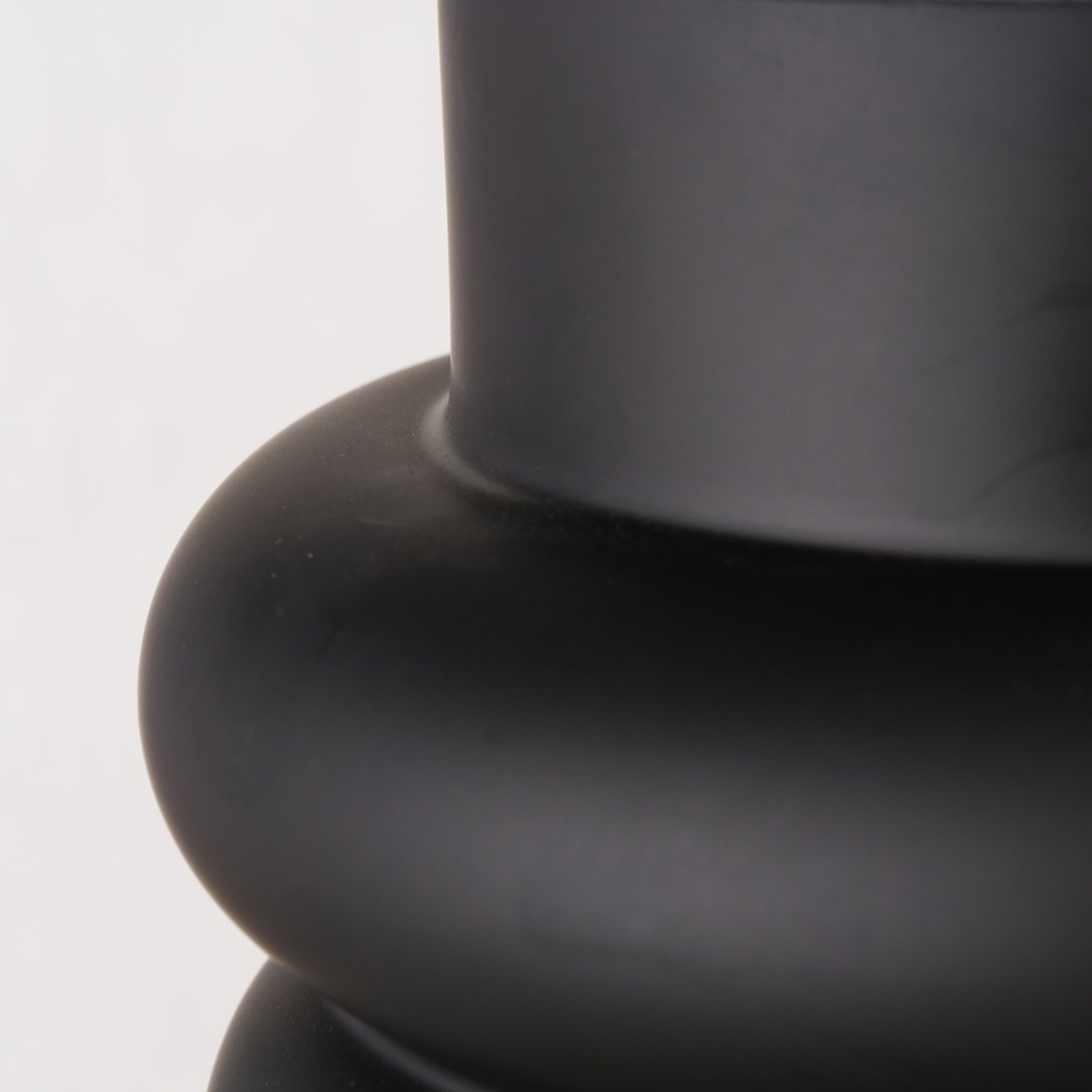 Vase Ribbo, schwarz 