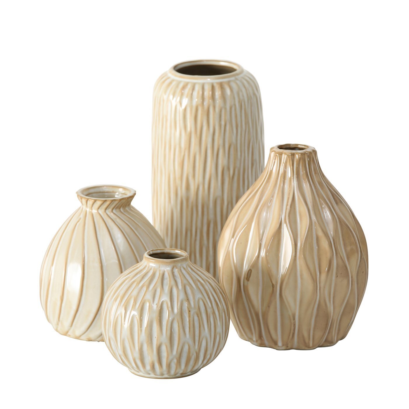 Vasen Zalina 4er, creme 