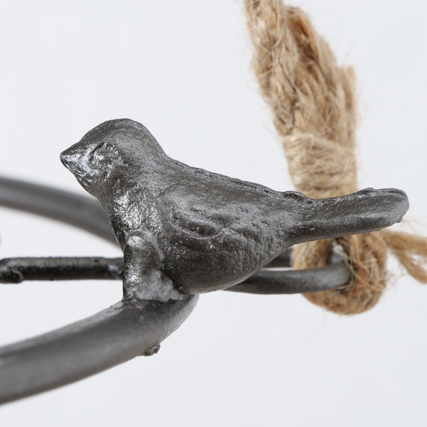 Vogeltränke Jackson aus Metall, grau 