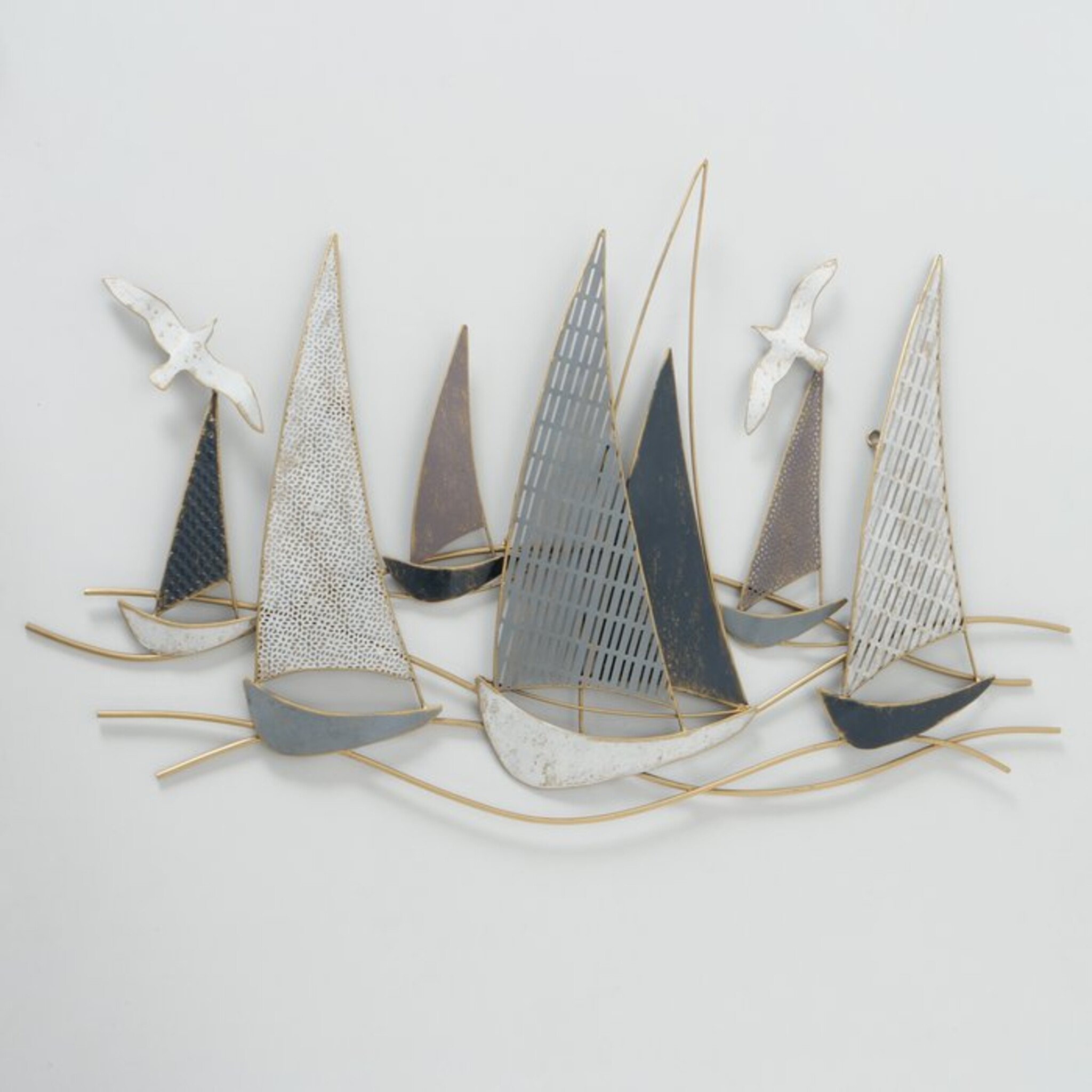 Wandobjekt Hanse, maritime Wanddeko, grau 