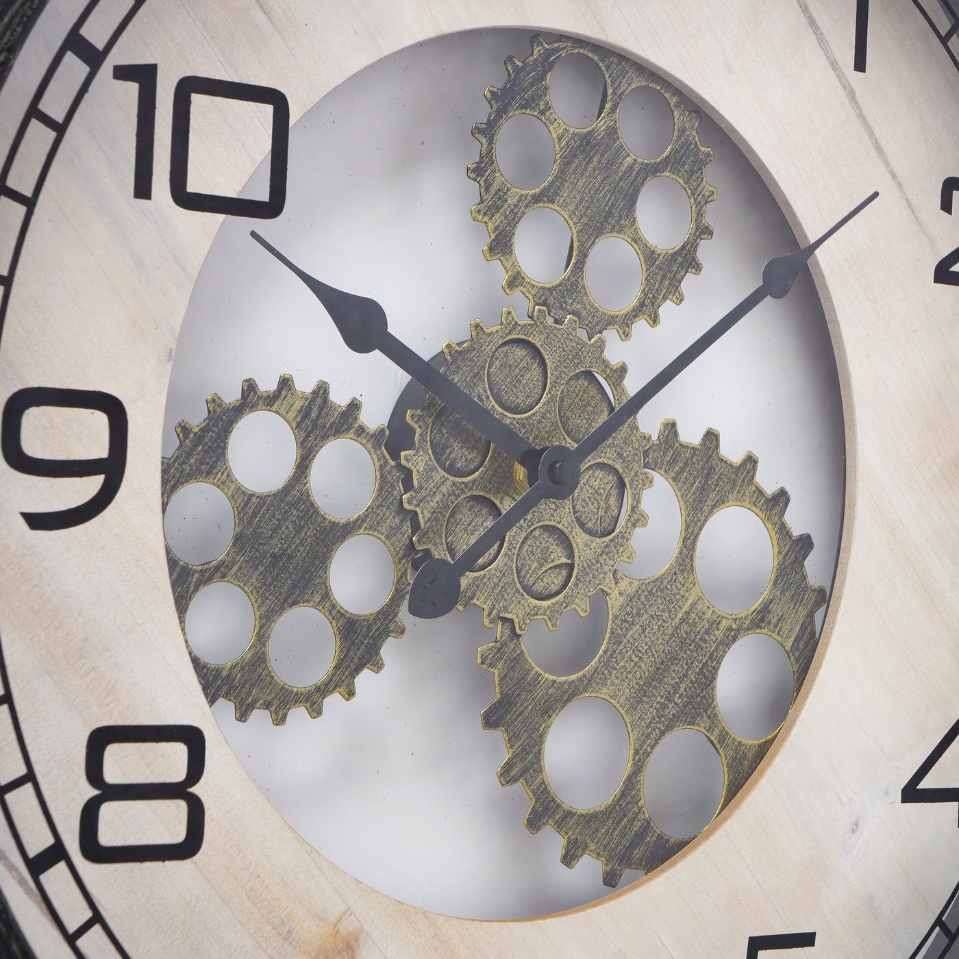 Wanduhr Industry, schwarz 