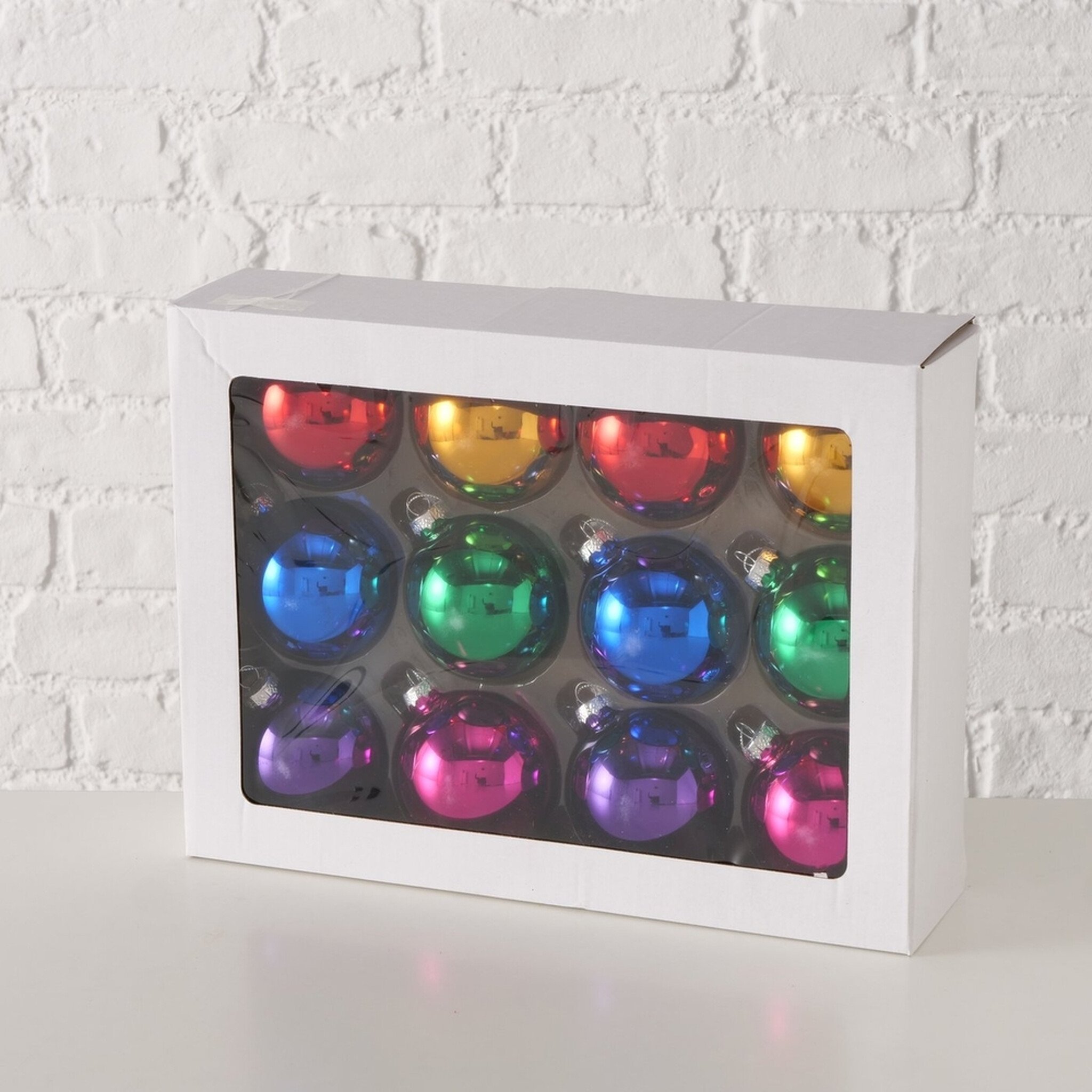 Weihnachtskugeln Colora 12er-Set
