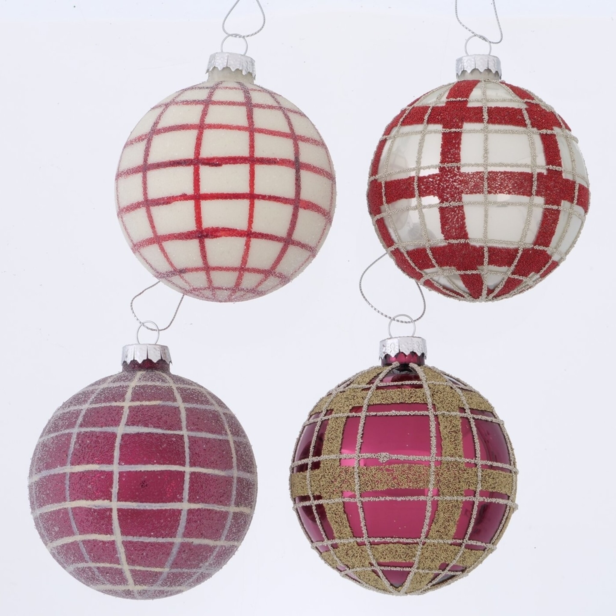 Weihnachtskugel Lingo 12er-Set, rot 