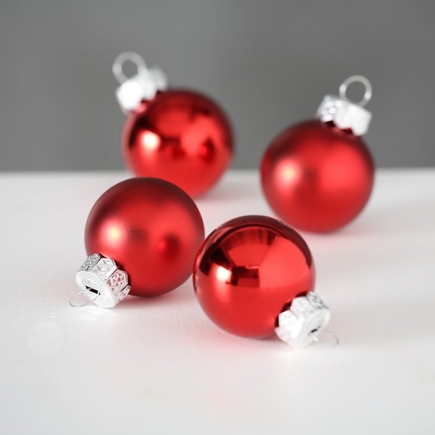 Weihnachtskugeln Ø 4 cm, 16 tlg, rot 