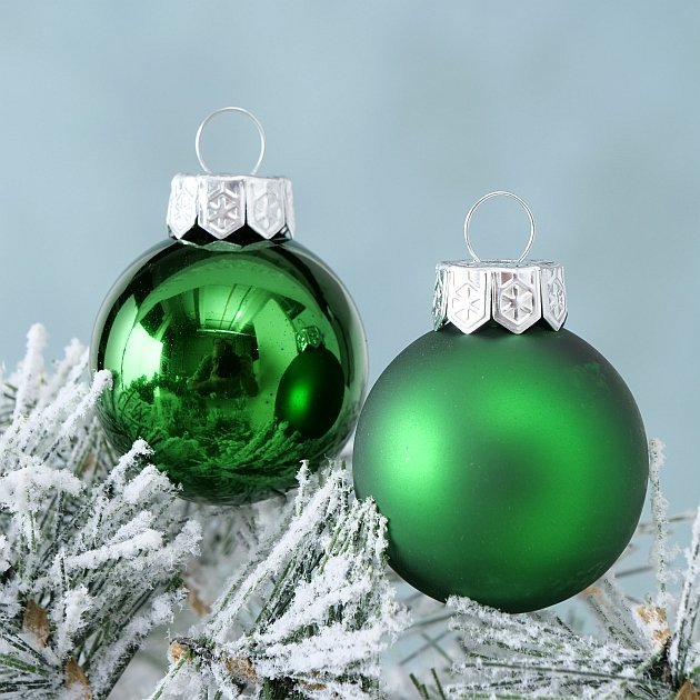 Weihnachtskugeln Ø 4 cm, 16 tlg, grün 