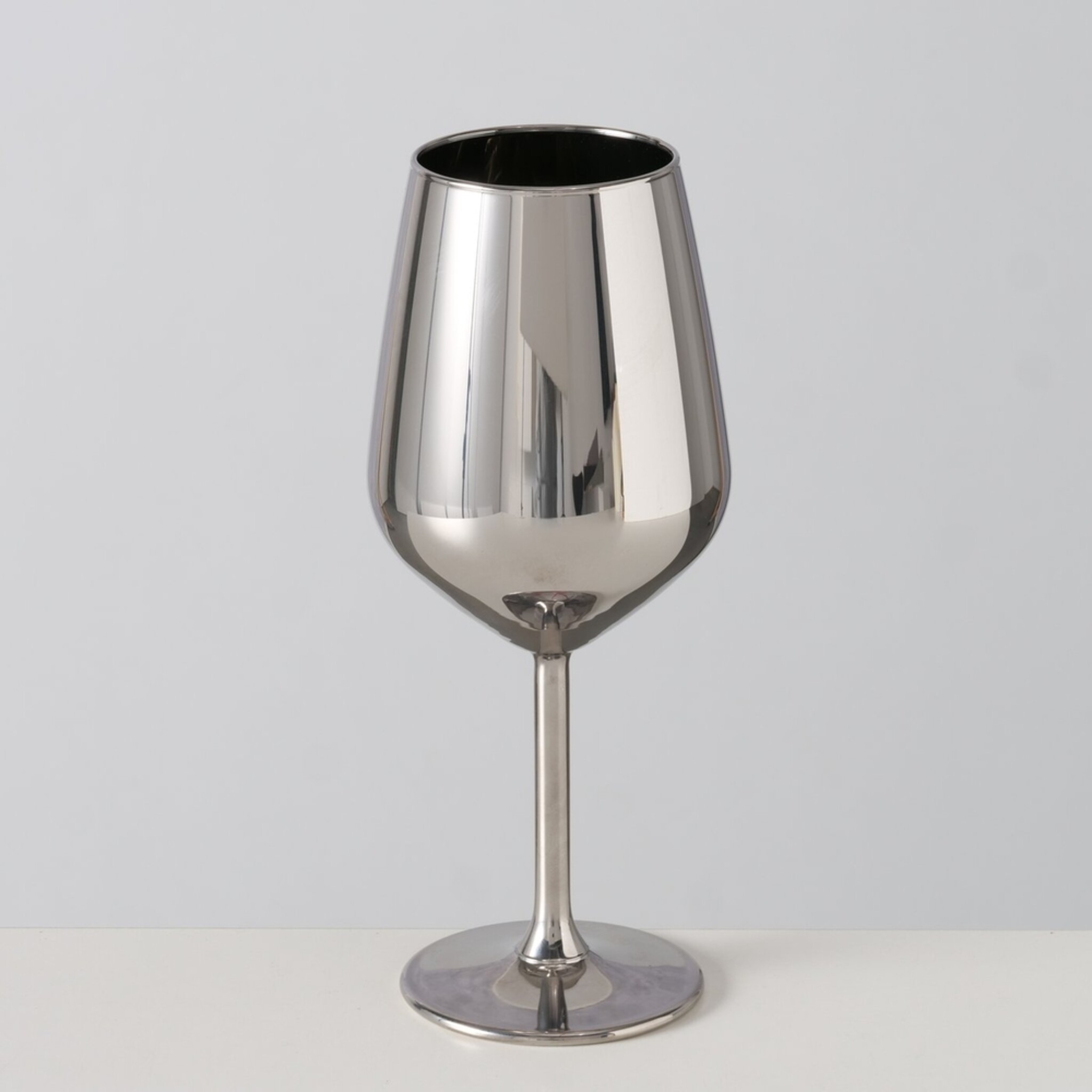 Weinglas Adora metallic, silber 