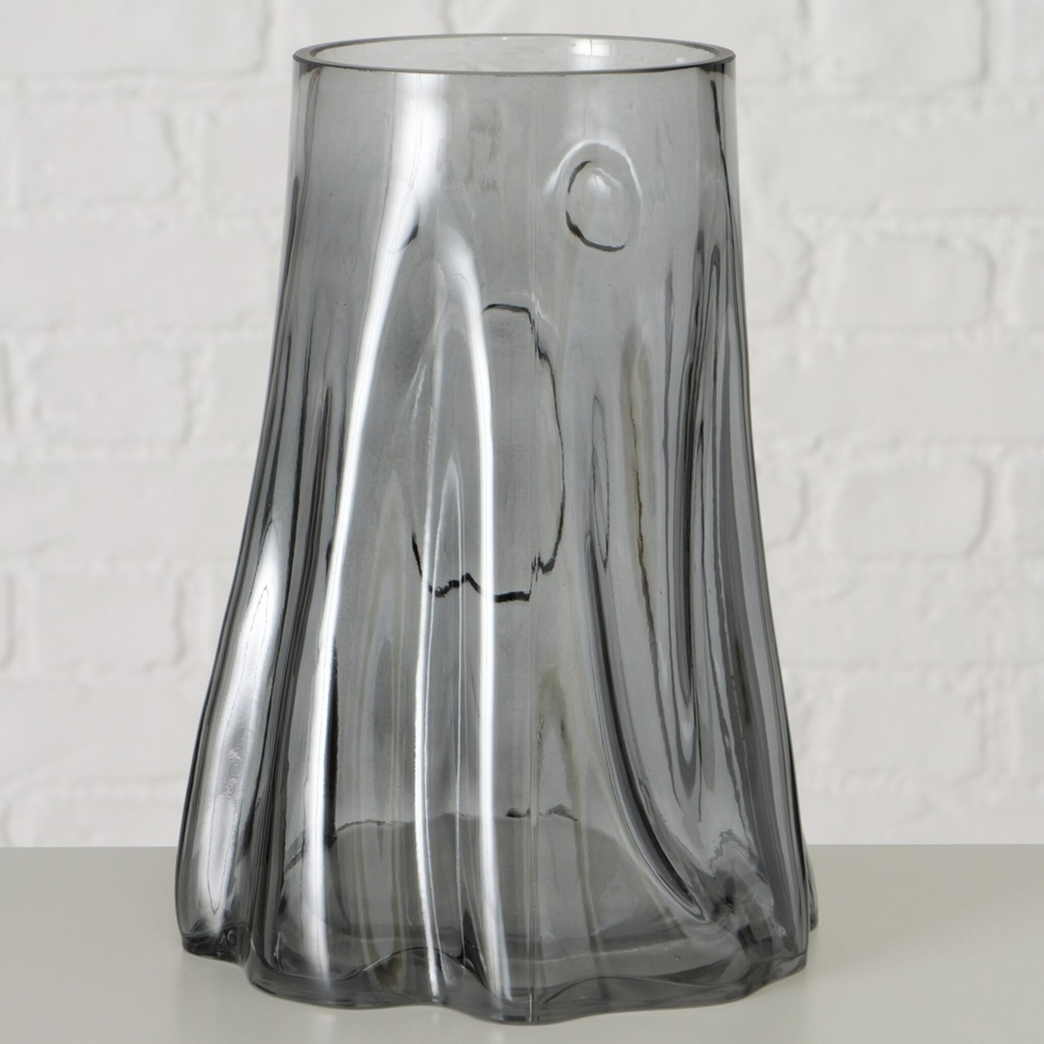 Windlicht Hubuha Grau 23 cm,  