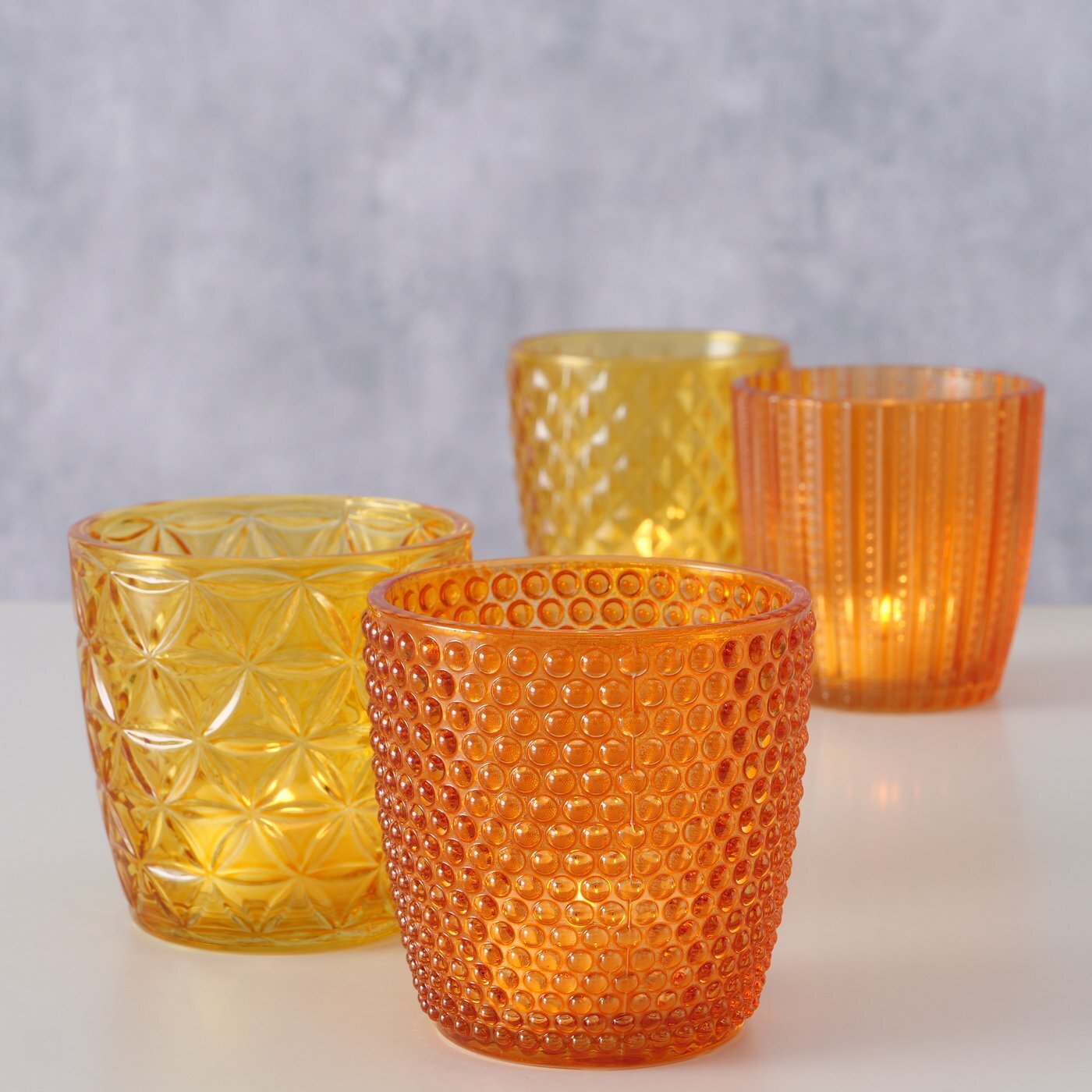 Windlicht Marilu 4er Set, orange 