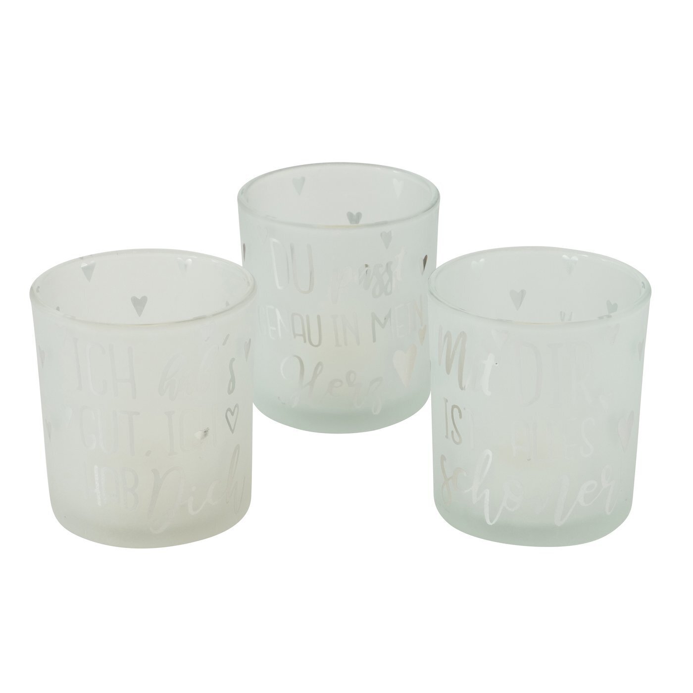 Windlicht Marry 3er Set, weiss 