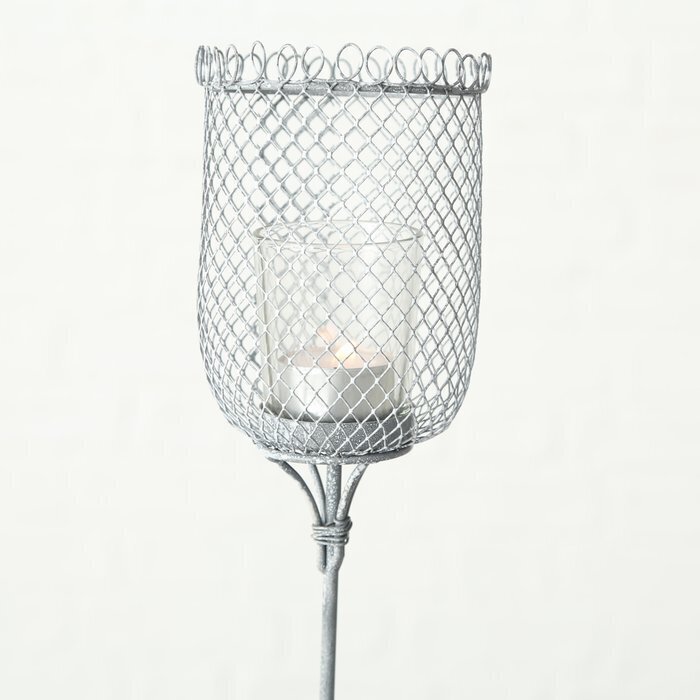 Windlicht Novelle, grau 