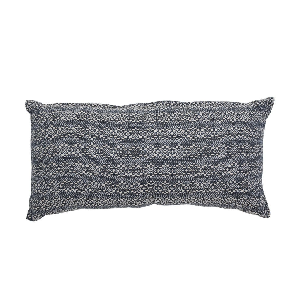 Kissen mit Harlekin Muster, schwarz 