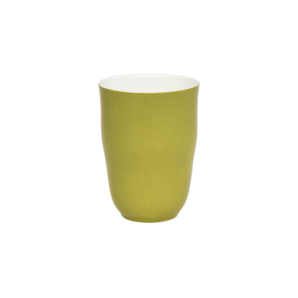 Porzellan Tasse Solid, olive 