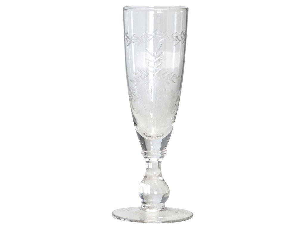 Champagner Glas Sektglas mit Schliff, klar 
