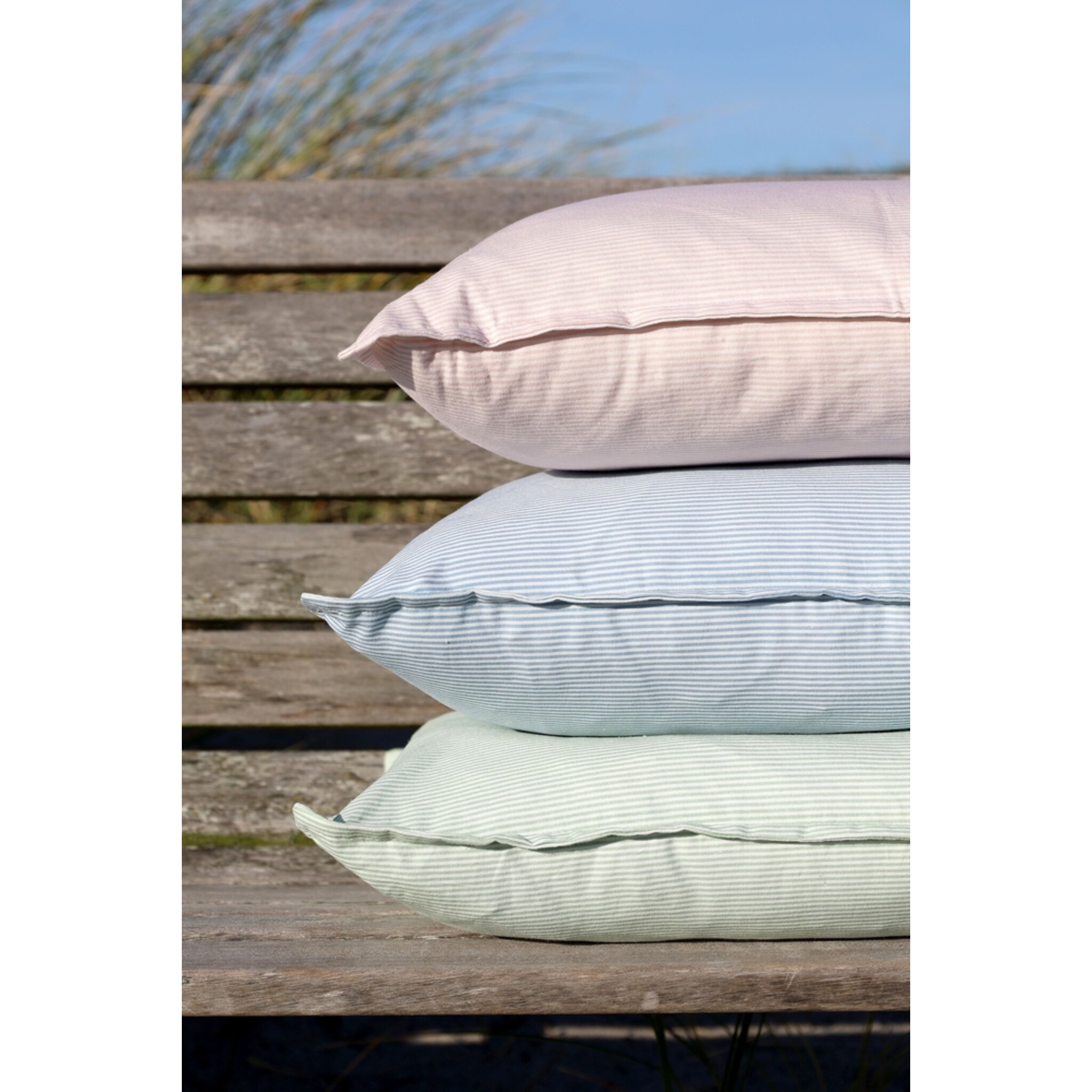 Kissenbezug Aix mit Vintage Streifenmuster, 50x35 cm,  